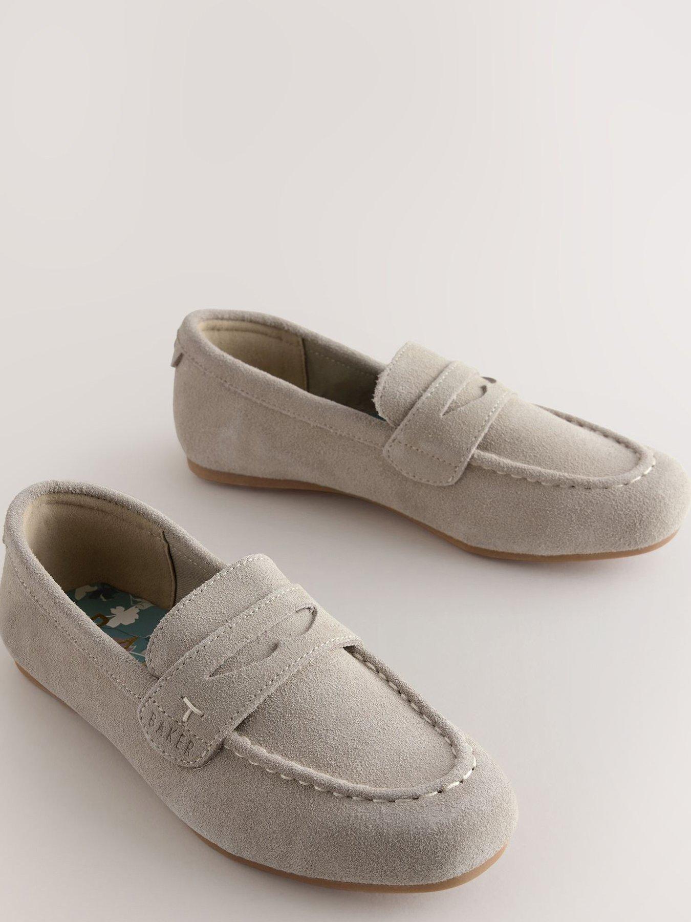  image of ted-baker-boys-smart-loafer-shoes-beige