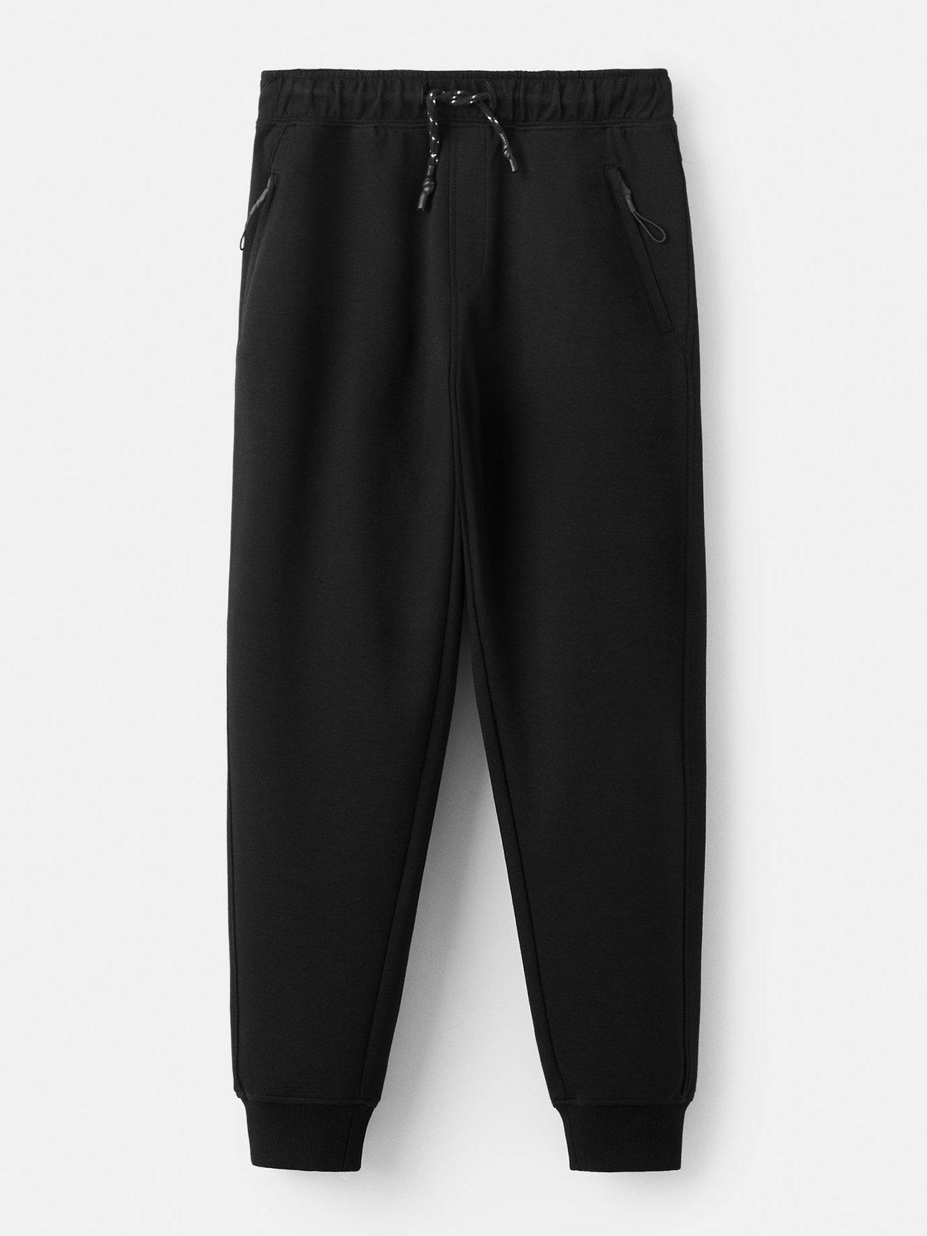 Mango Boys Cuffed Joggers - Black