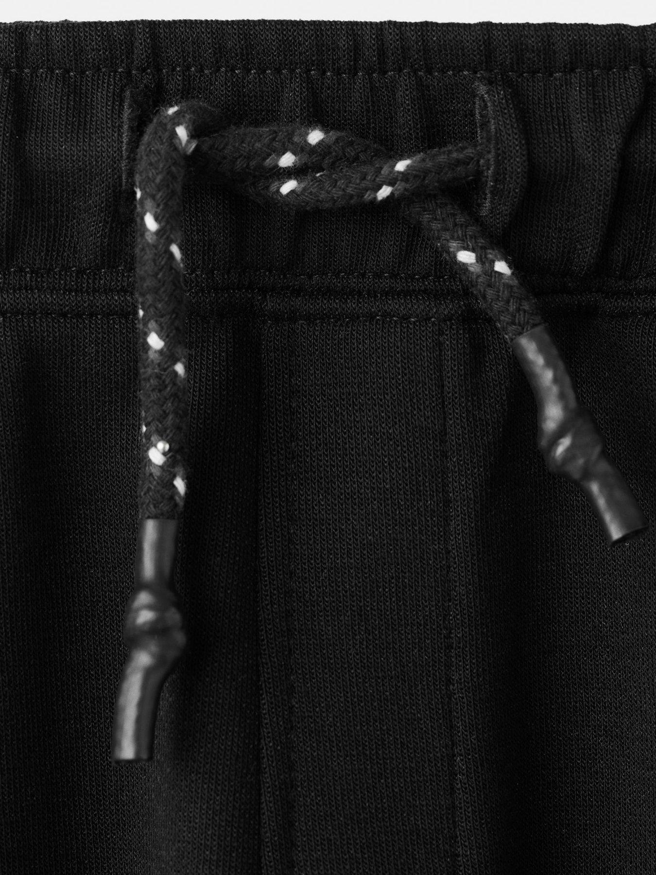 Image 3 of 4 of Mango Boys Cuffed Joggers - Black