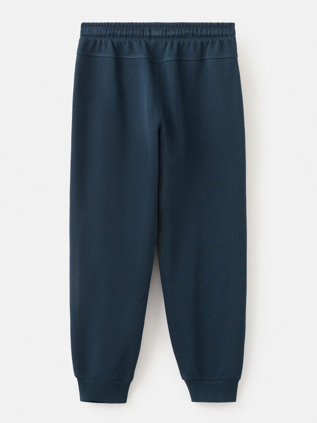 Image 2 of 4 of Mango Boys Cuffed Joggers With Zip Pockets - Navy