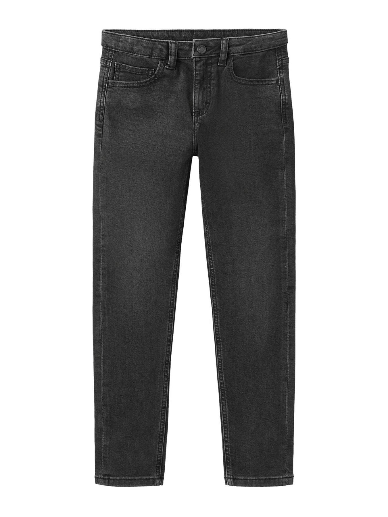  image of mango-boys-slim-fit-jeans-black