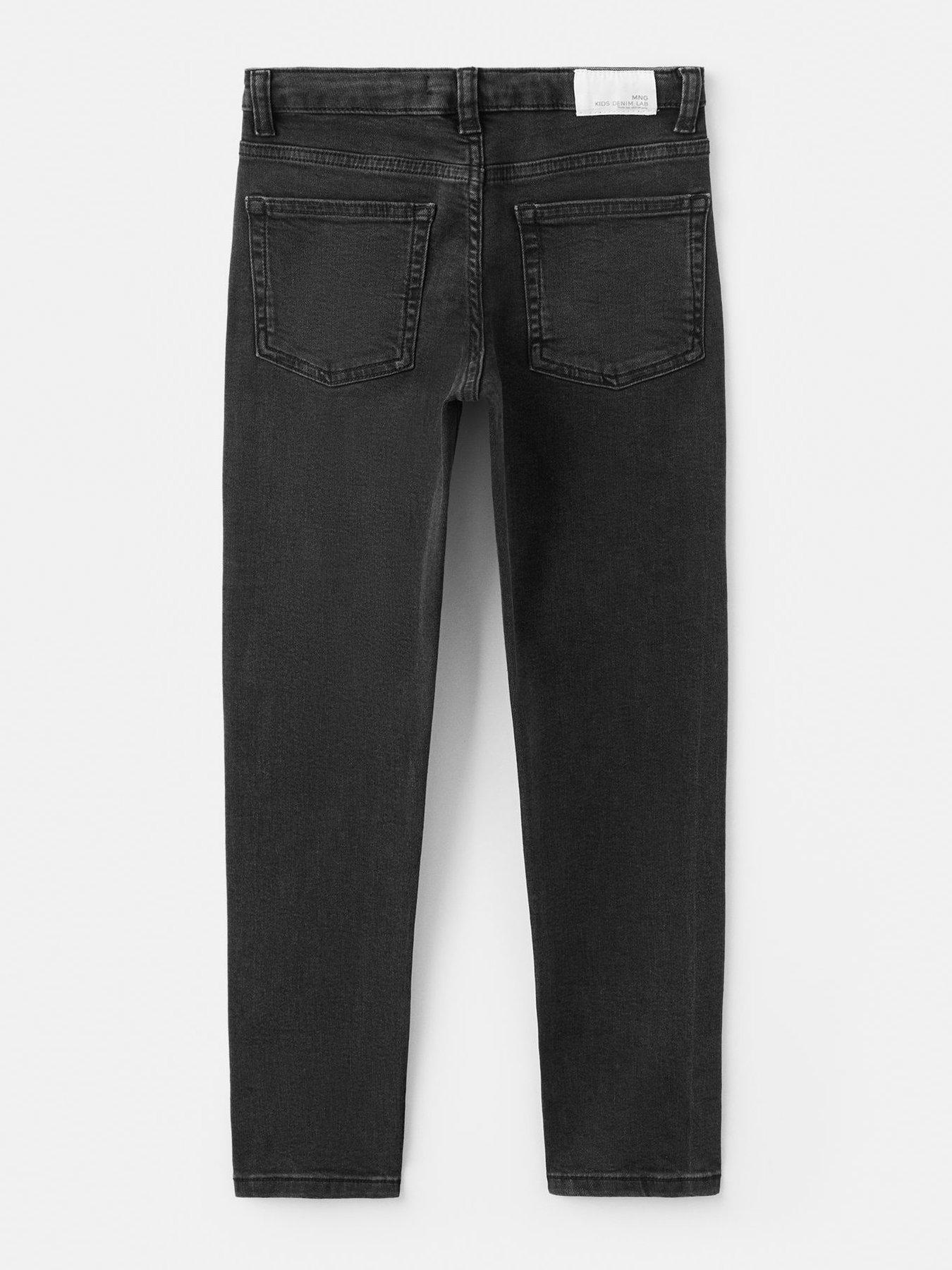 image of mango-boys-slim-fit-jeans-black