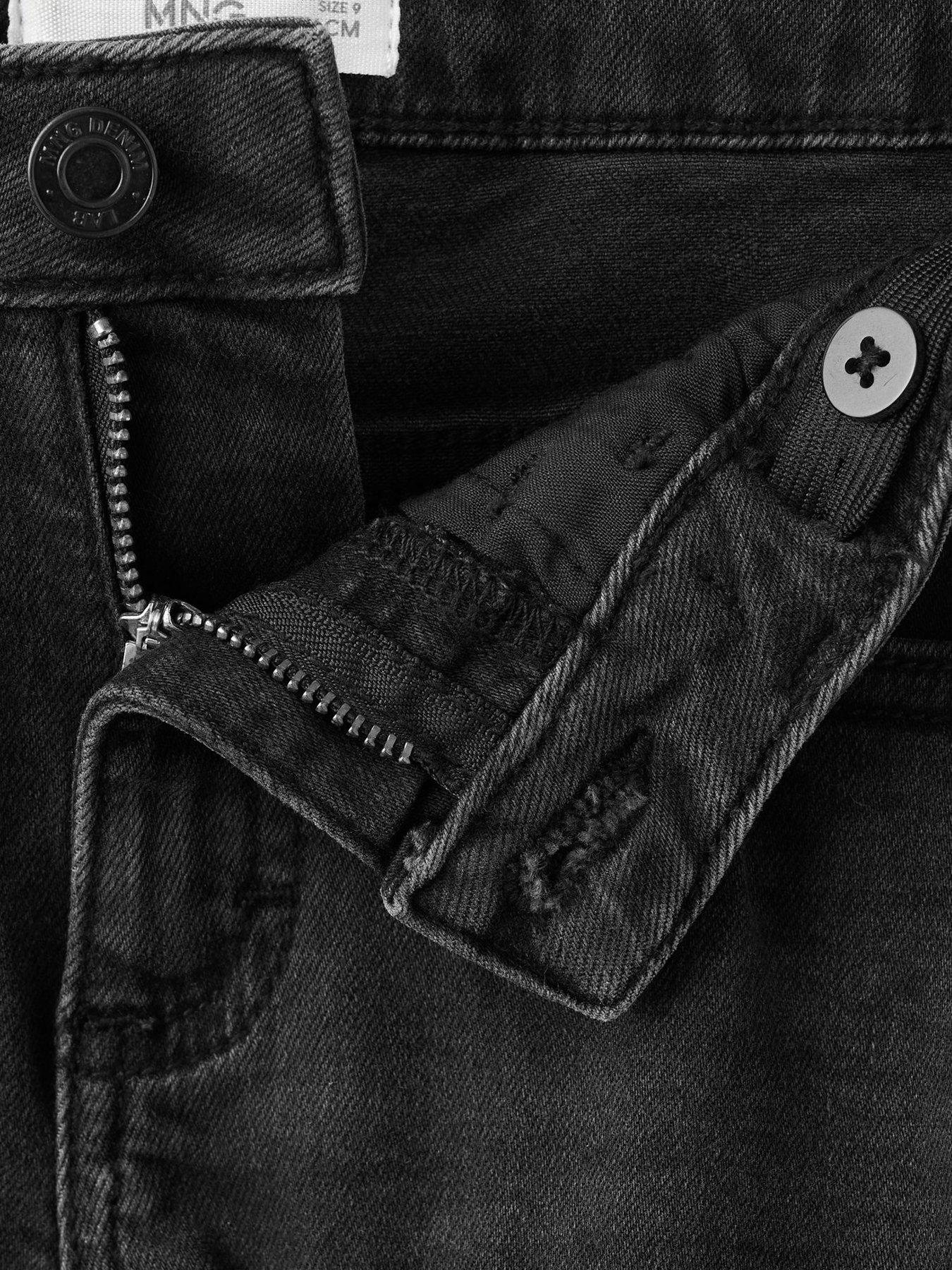  image of mango-boys-slim-fit-jeans-black