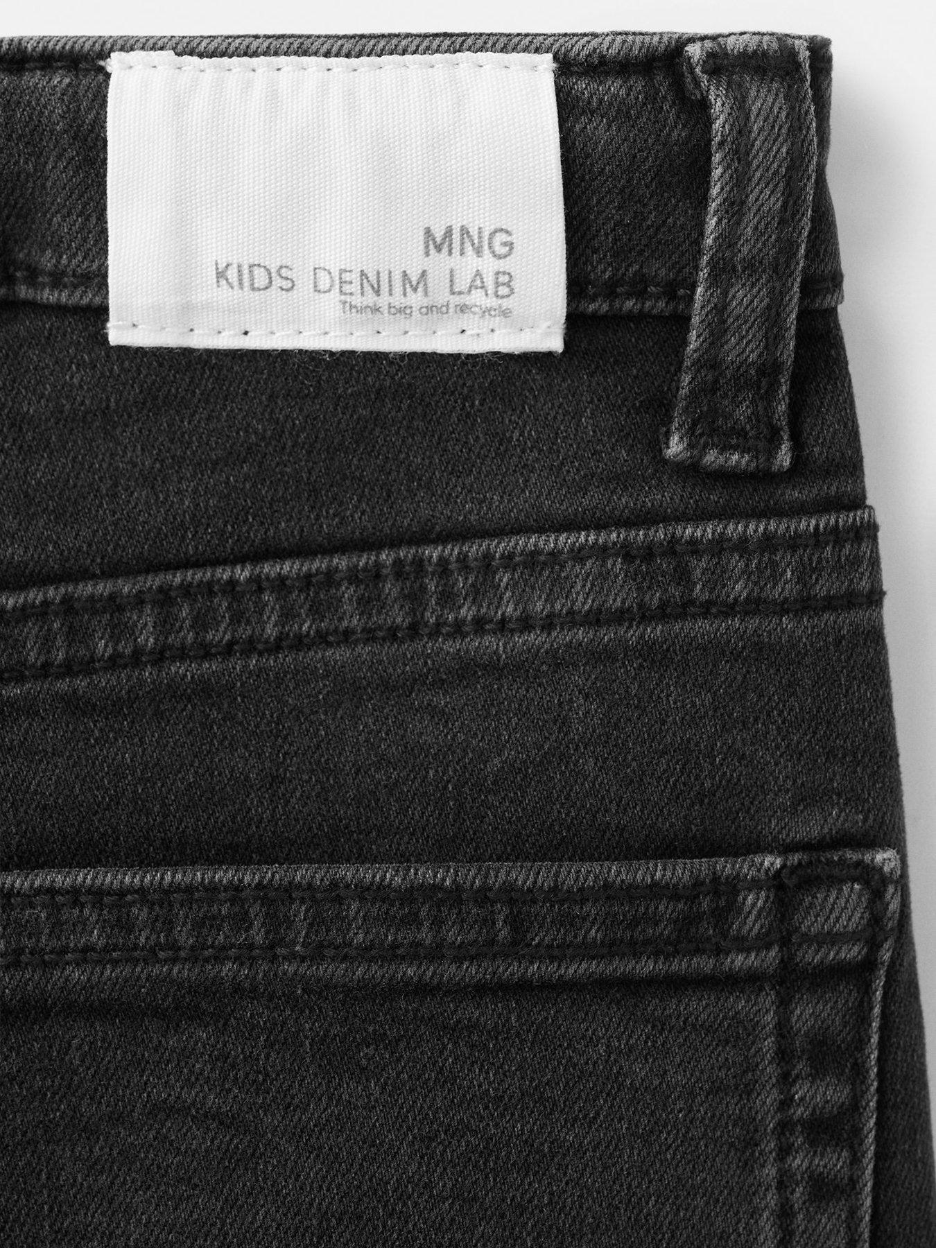  image of mango-boys-slim-fit-jeans-black