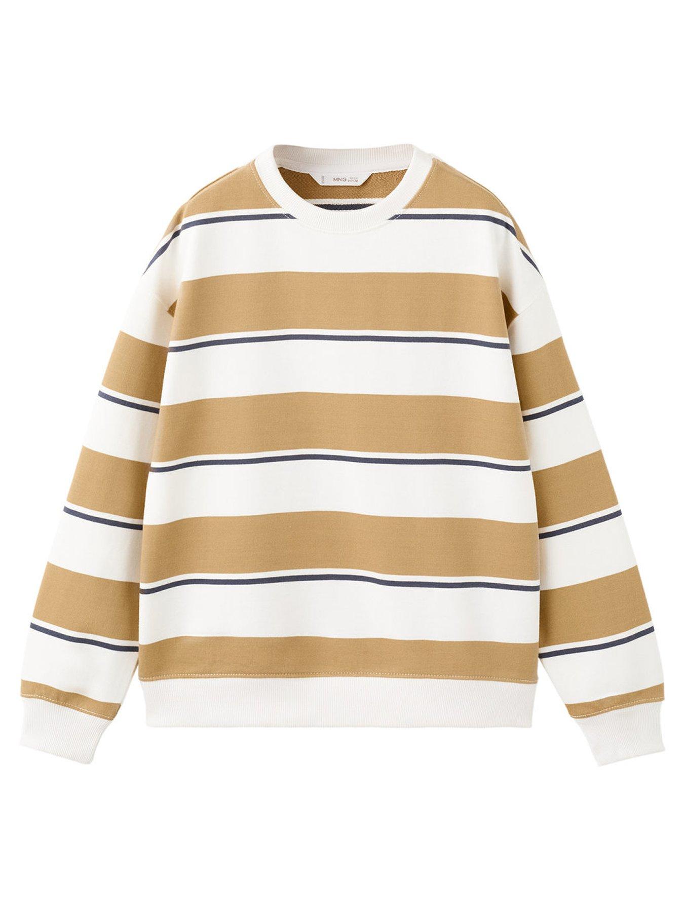Mango Boys Stripe Sweatshirt - Yellow