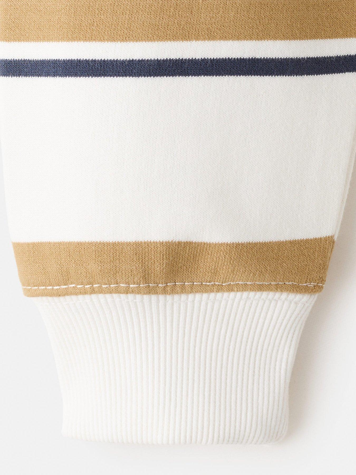  image of mango-boys-stripe-sweatshirt-yellow