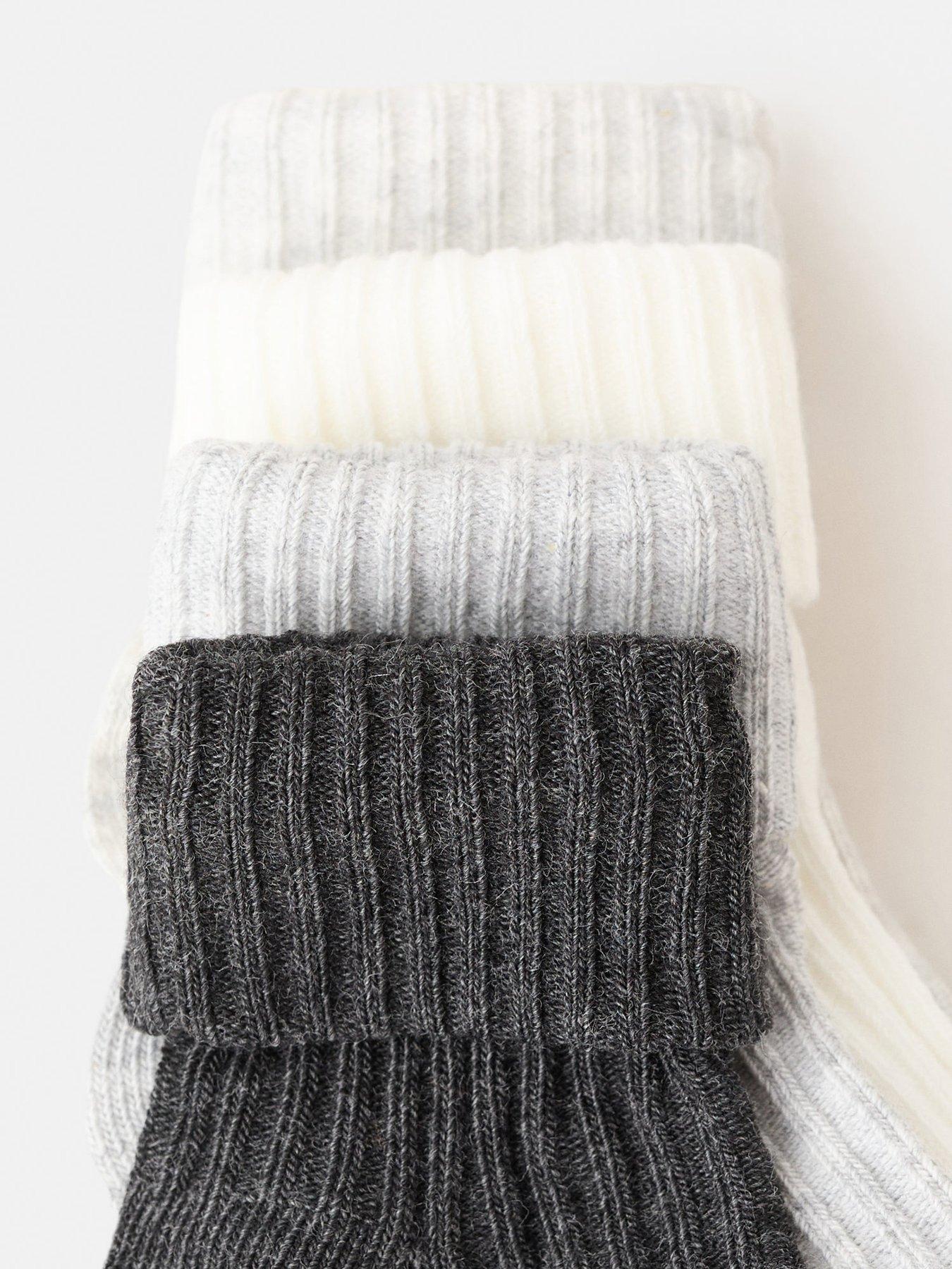 Image 2 of 4 of Mango Baby Boys 4 Pack Socks - Grey