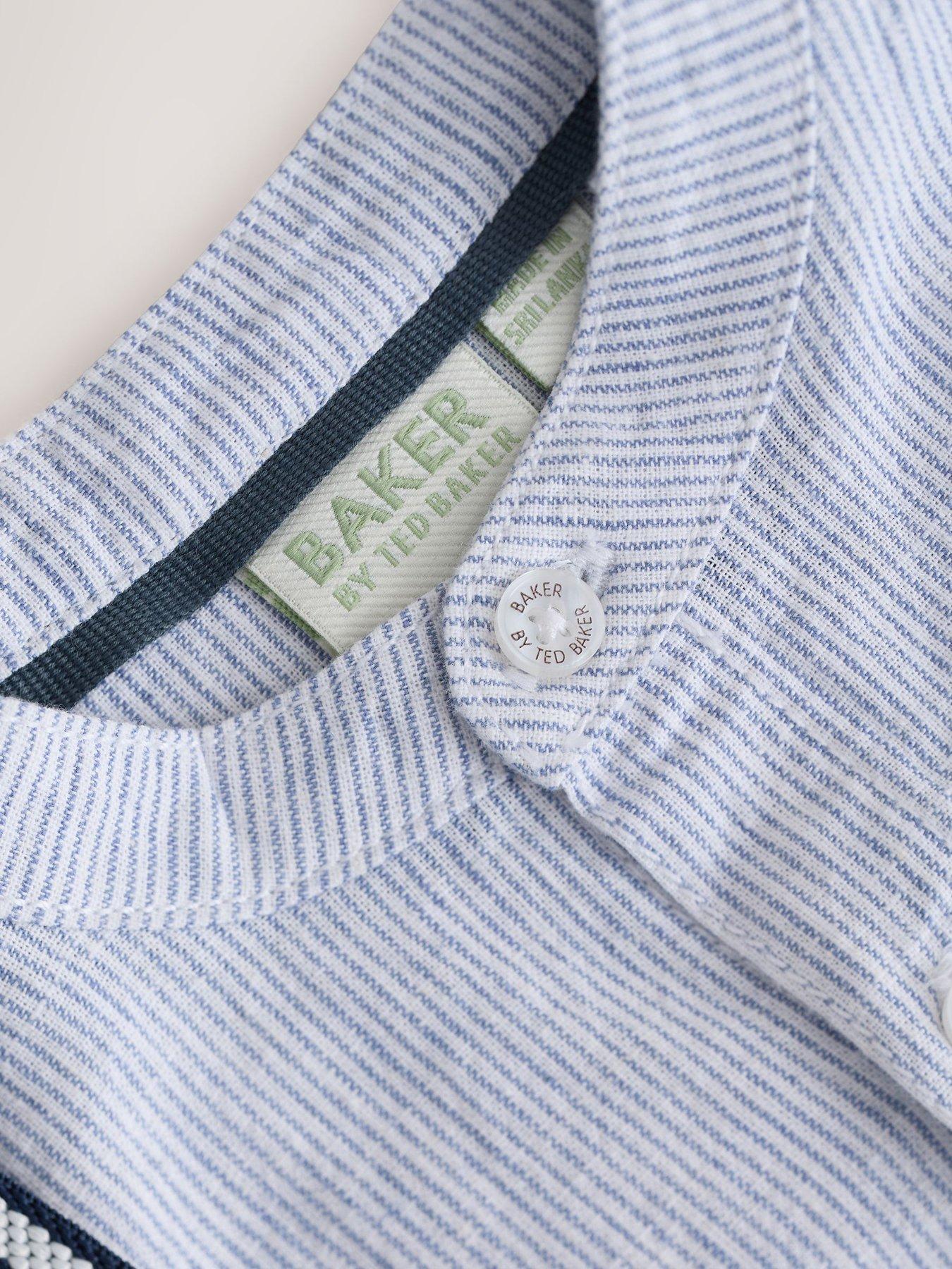 Image 6 of 7 of Ted Baker Younger Boys Braces, Shirt and Short Set - Blue