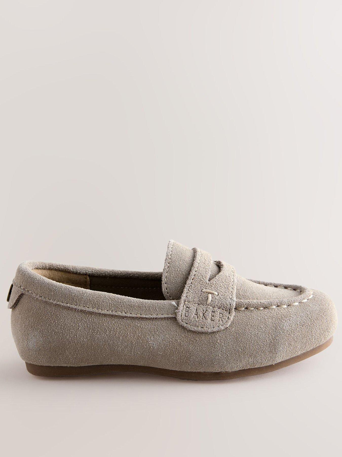 Ted Baker Younger Boys Smart Loafer Shoes - Beige