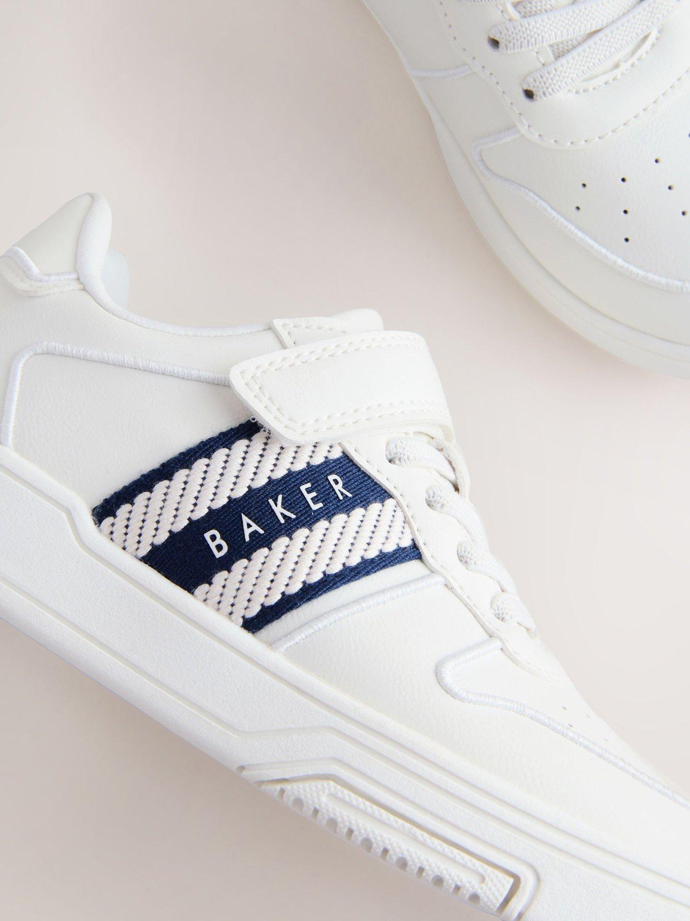  image of ted-baker-older-boys-logo-tape-trainers-white