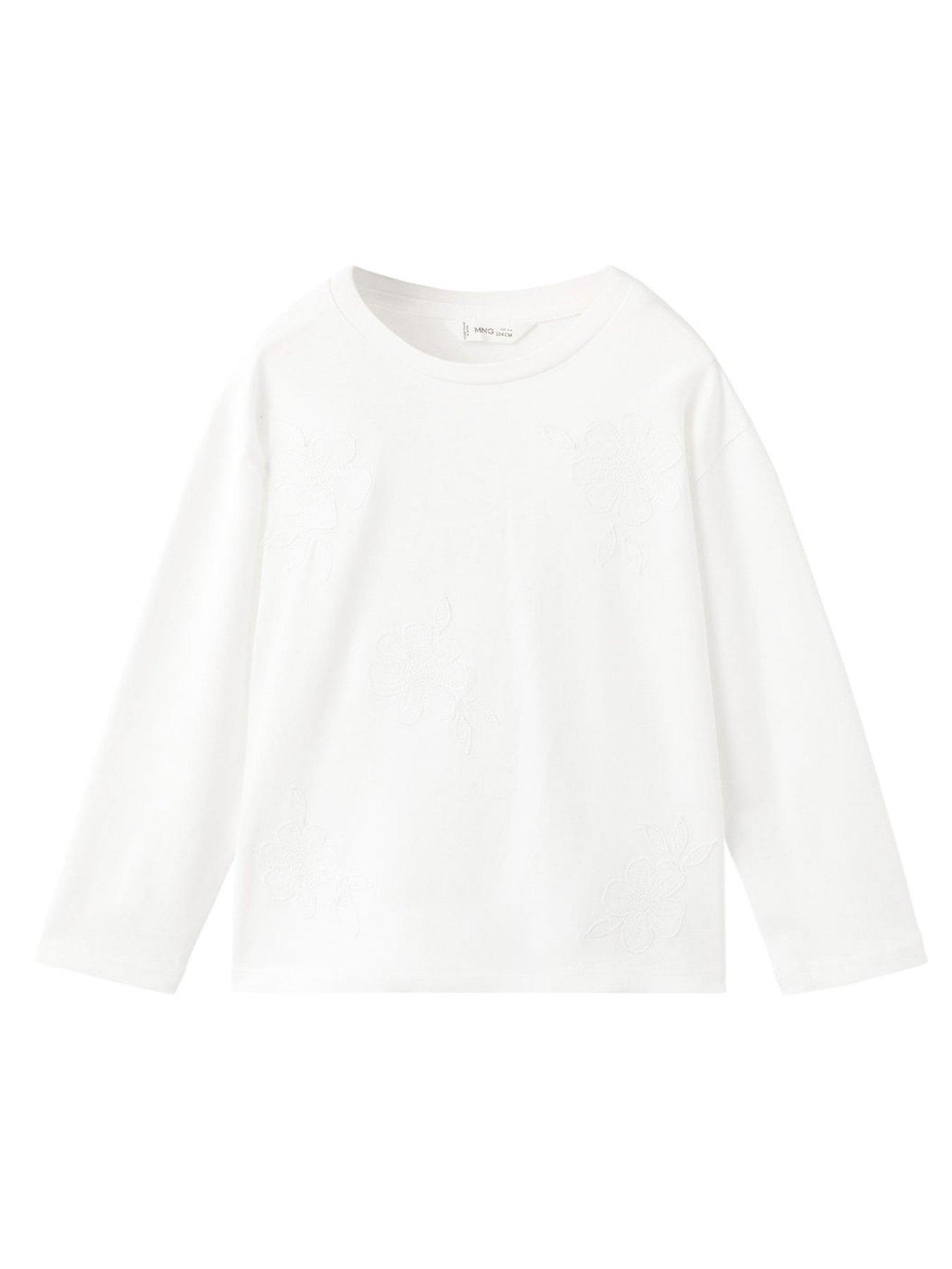 mango-younger-girls-flower-badge-long-sleeve-t-shirt-light-cream