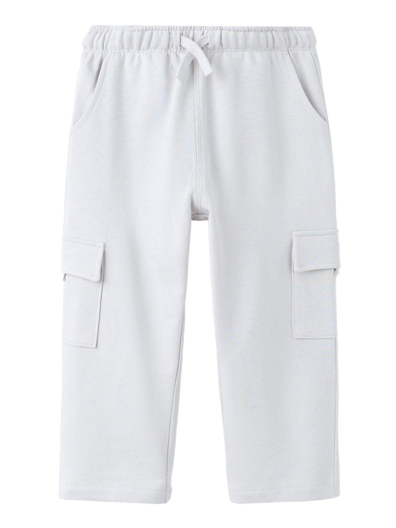 Image 1 of 4 of Mango Younger Boys Combat Joggers - Light Grey