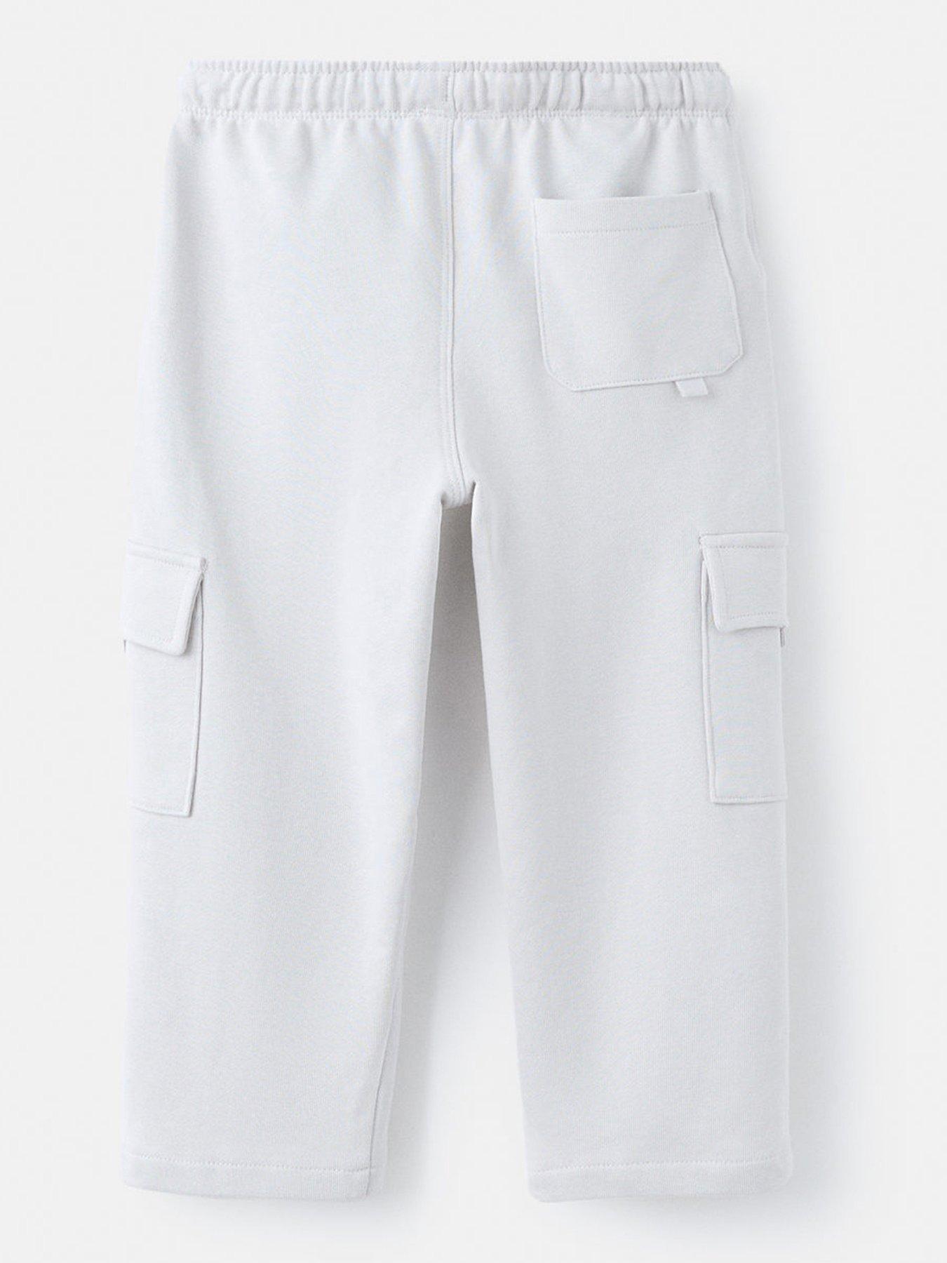 Image 2 of 4 of Mango Younger Boys Combat Joggers - Light Grey