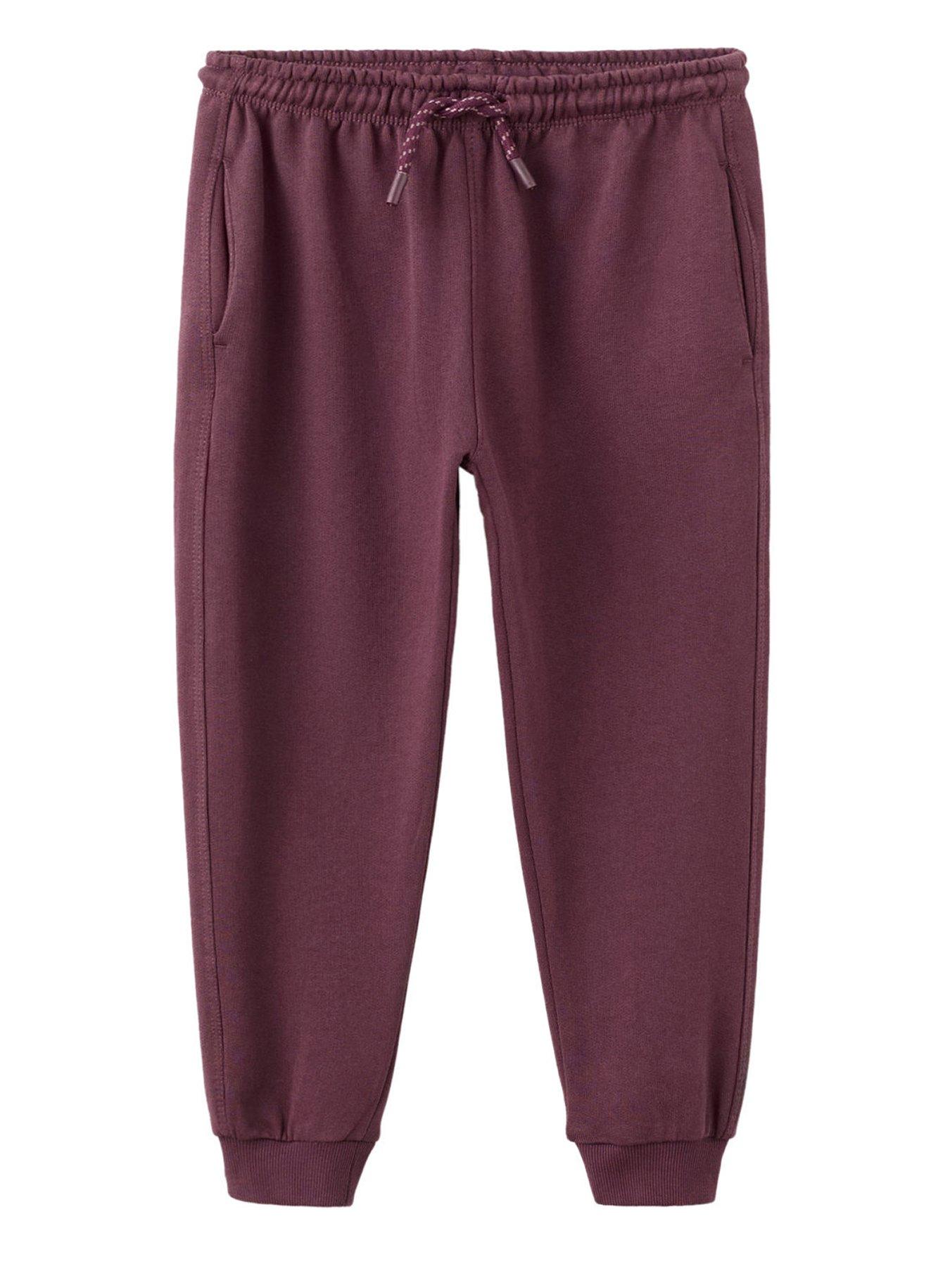 Mango Younger Boys Basic Joggers - Dark Red