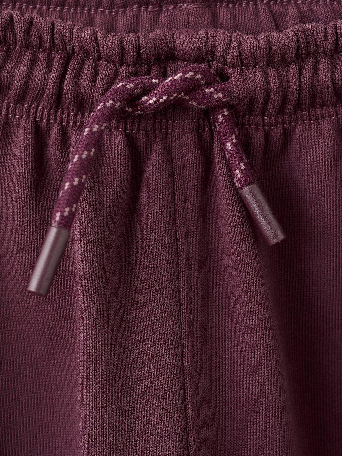  image of mango-younger-boys-basic-joggers-dark-red