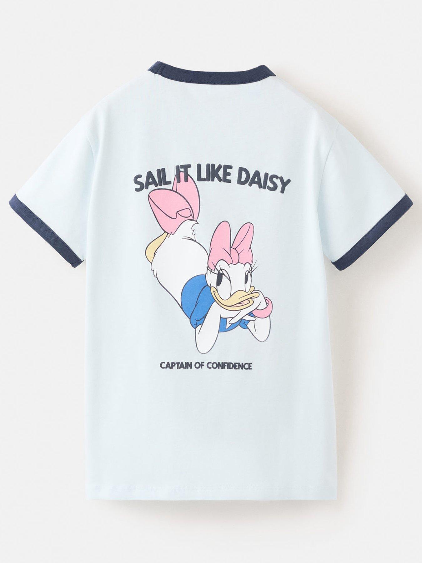 Mango Girls Daisy Duck Short Sleeve T-Shirt - Light Blue