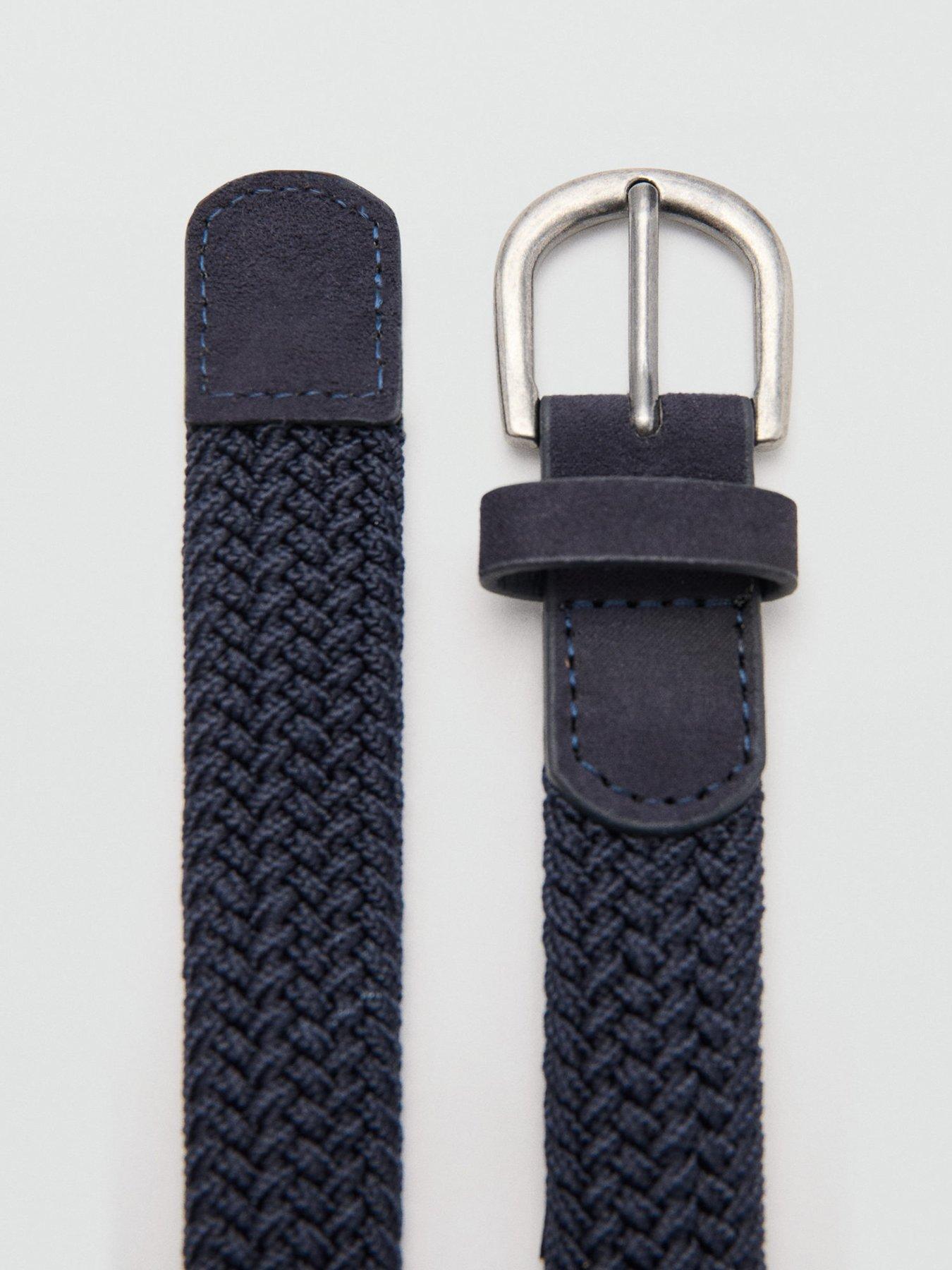 Image 2 of 4 of Mango Boys Braided Belt - Navy