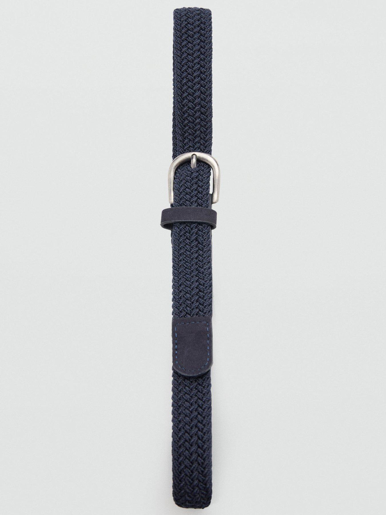 Image 3 of 4 of Mango Boys Braided Belt - Navy