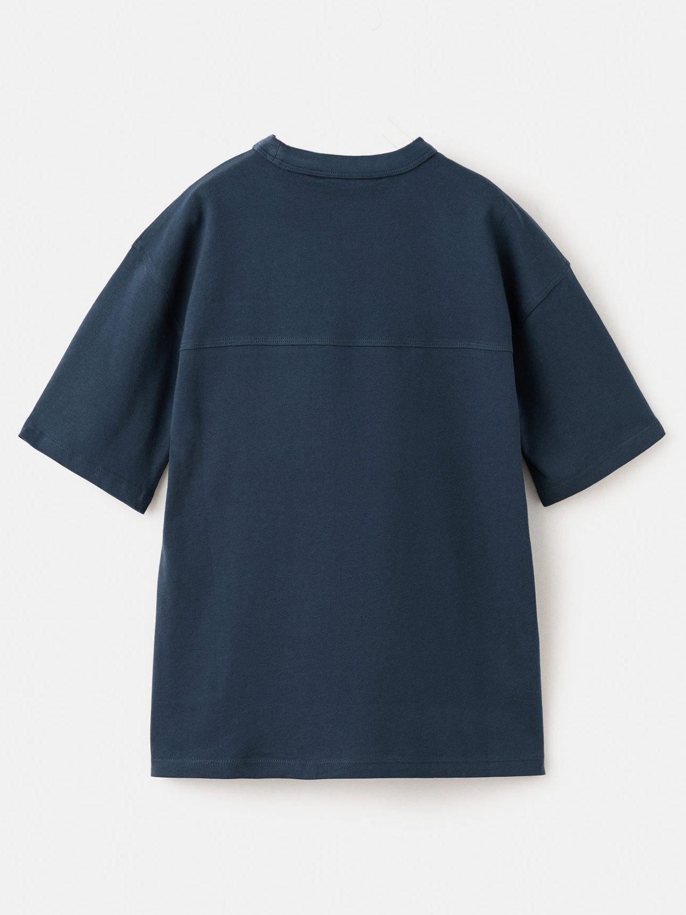  image of mango-boys-basic-pocket-short-sleeve-t-shirt-navy