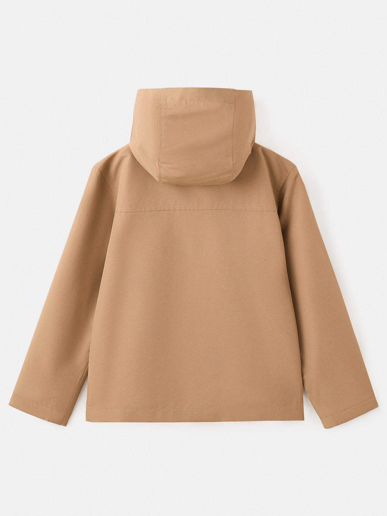 Image 2 of 4 of Mango Boys Mid Length Parka Coat - Brown