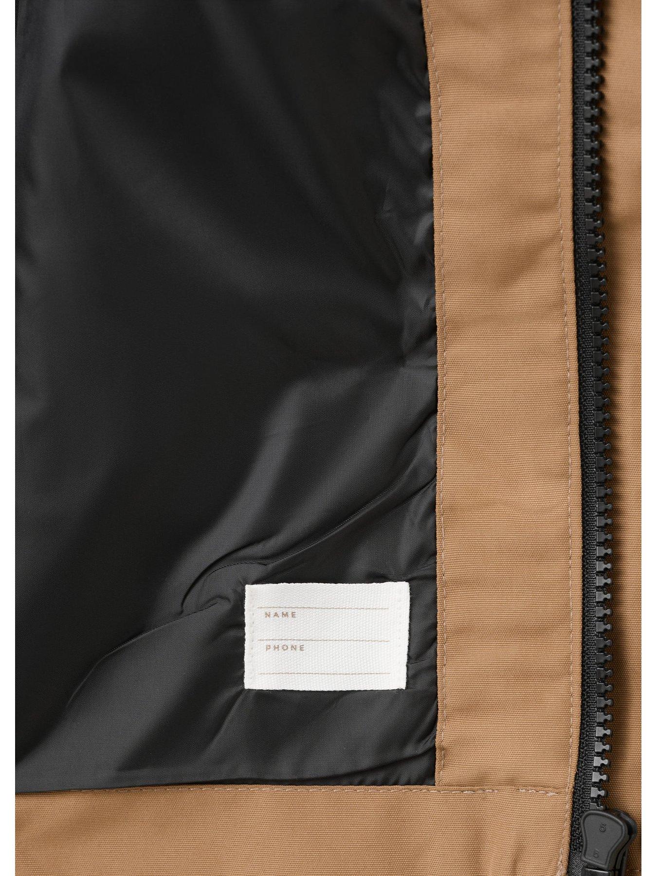 Image 3 of 4 of Mango Boys Mid Length Parka Coat - Brown