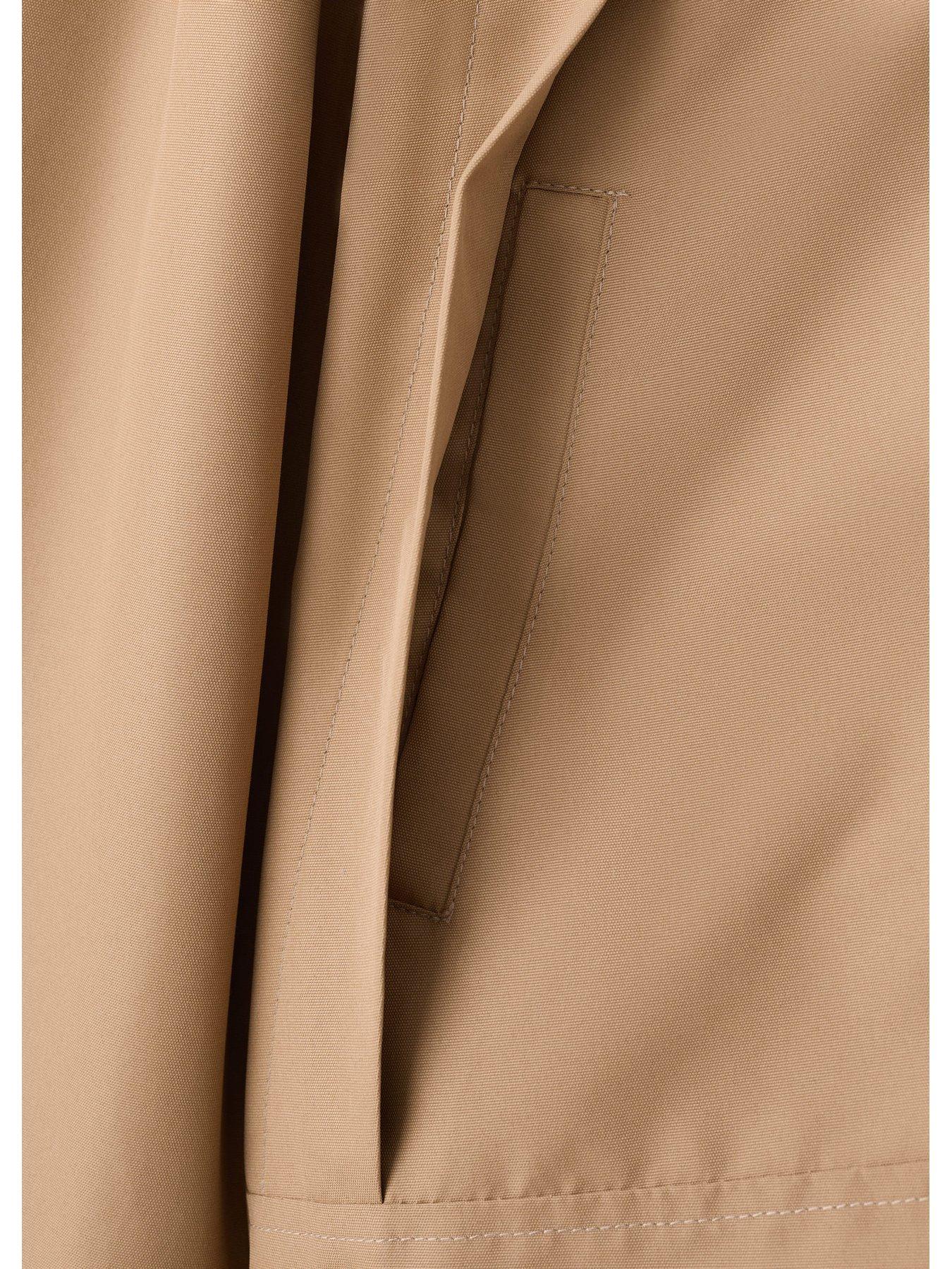 Image 4 of 4 of Mango Boys Mid Length Parka Coat - Brown