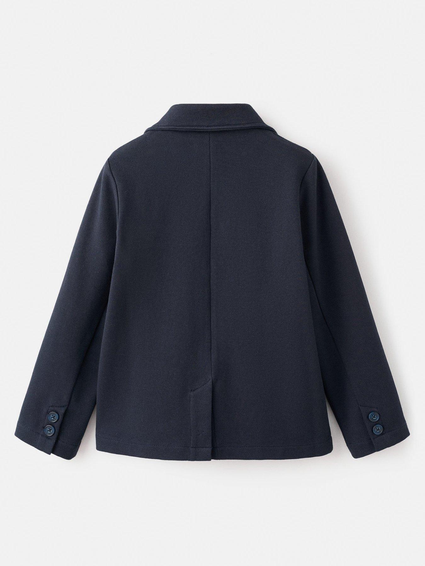  image of mango-boys-jersey-blazer-navy