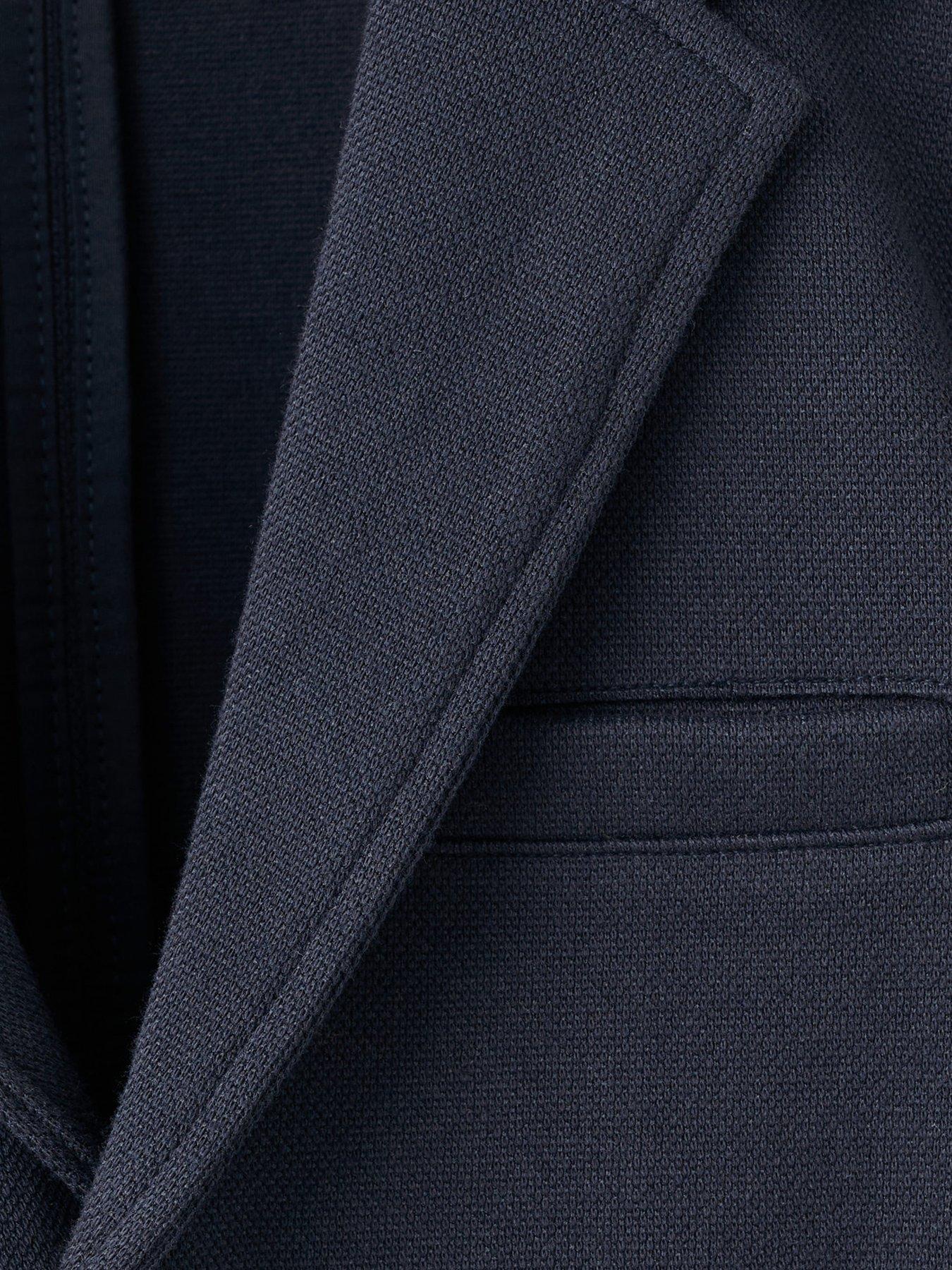  image of mango-boys-jersey-blazer-navy