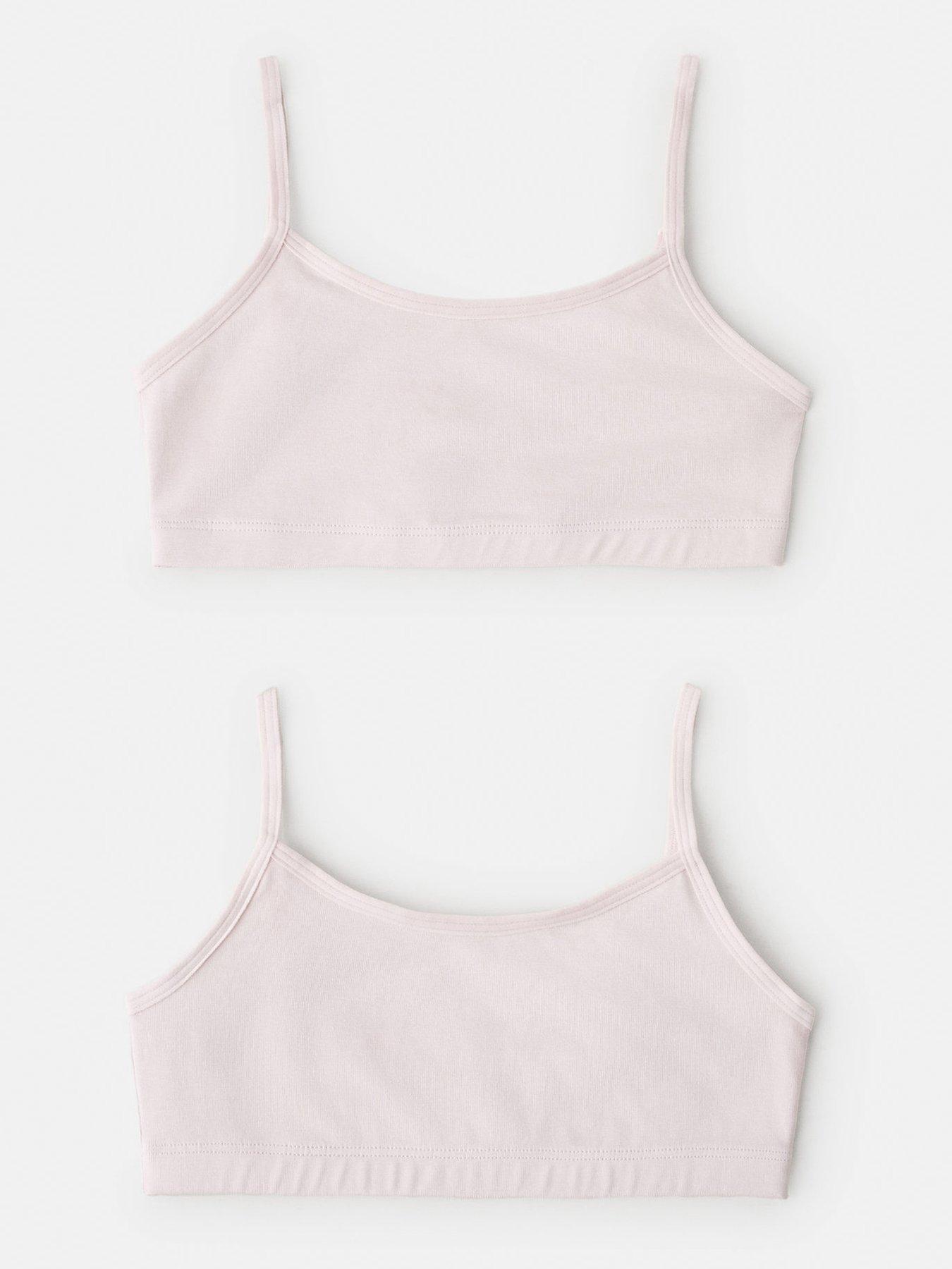 Mango Girls 2 Pack Crop Tops - Light Pink