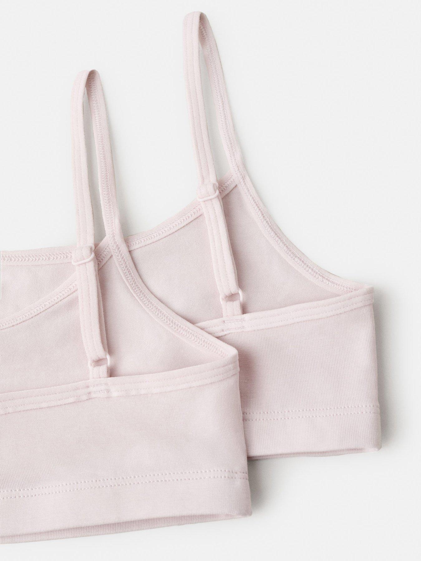 Image 3 of 4 of Mango Girls 2 Pack Crop Tops - Light Pink