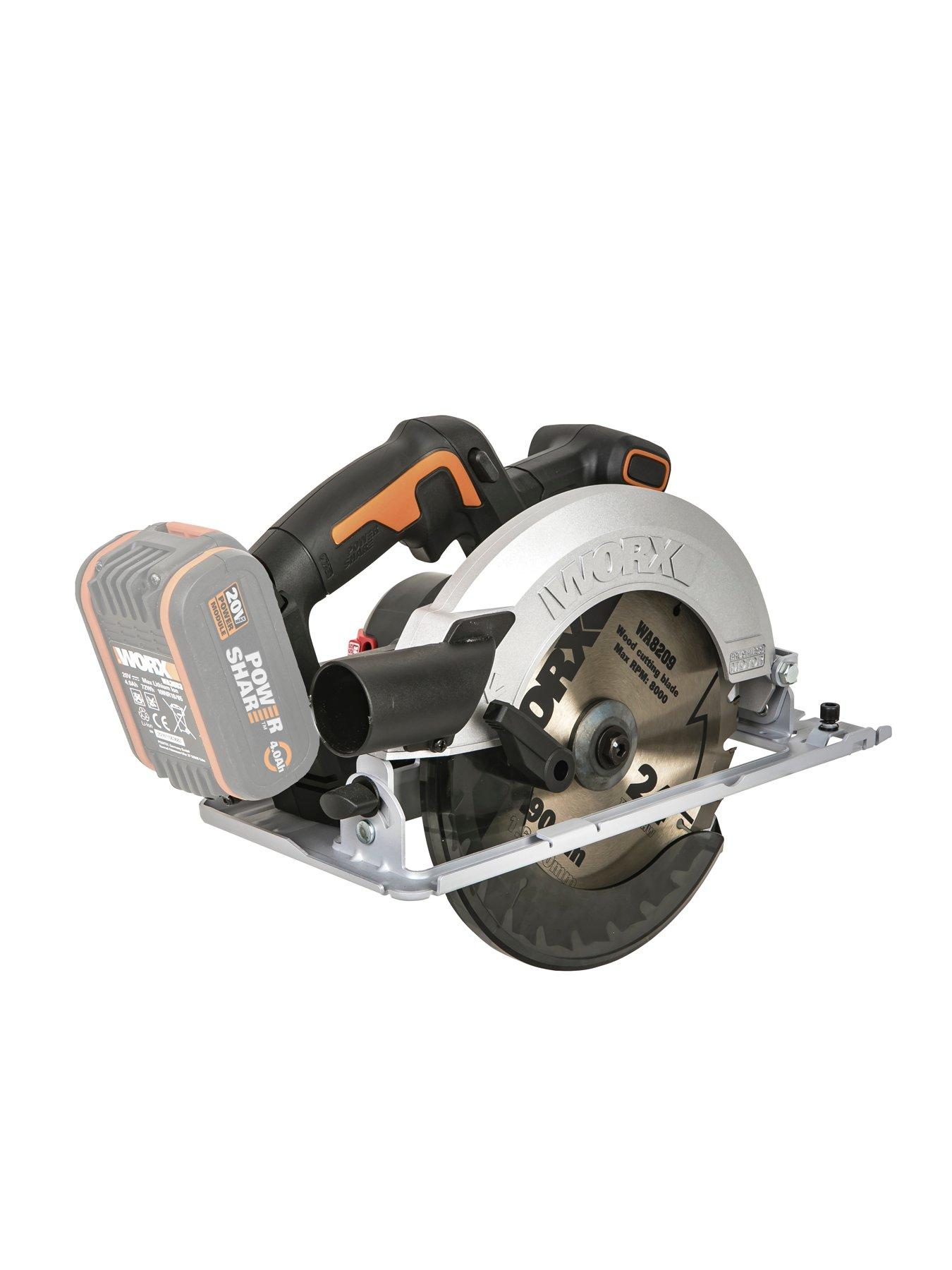  image of worx-20v-powershare-190mm-cordless-brushless-circular-saw-tool-only