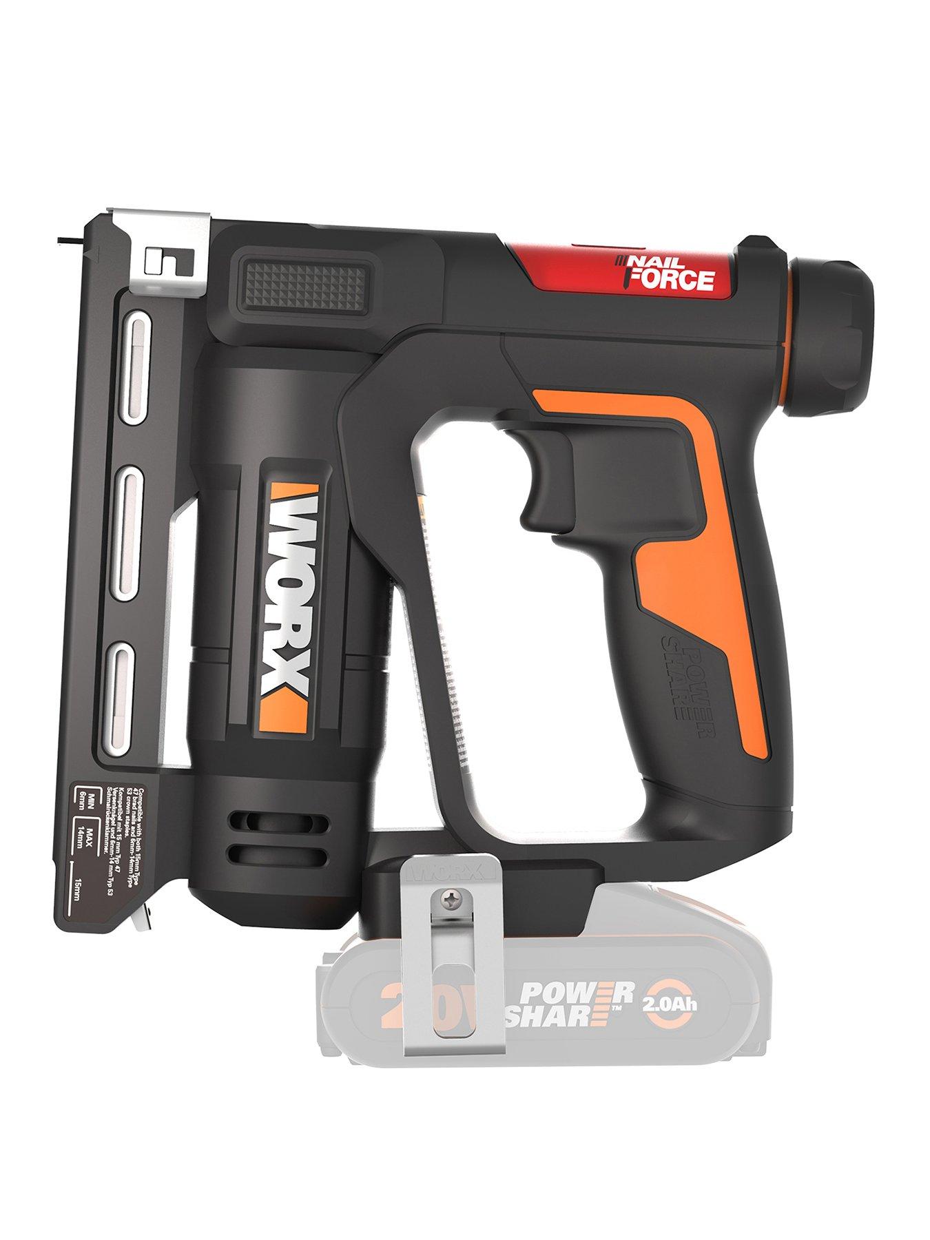 Worx 20V PowerShare Cordless 9.5mm Narrow Crown Stapler - Tool Only