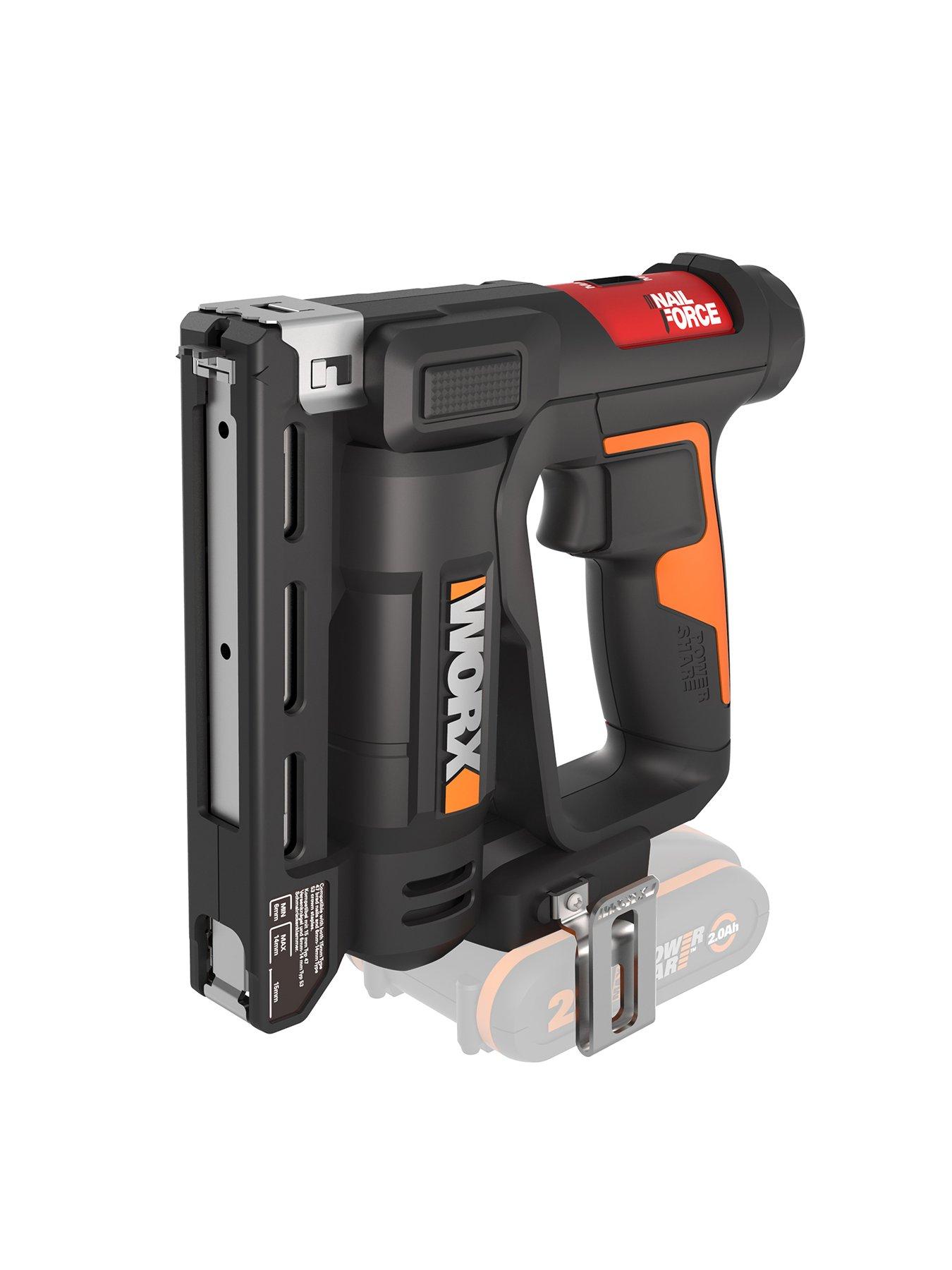  image of worx-20v-powershare-cordless-95mm-narrow-crown-stapler-tool-only