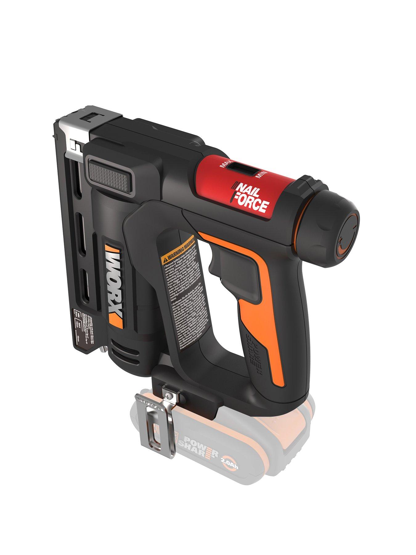  image of worx-20v-powershare-cordless-95mm-narrow-crown-stapler-tool-only