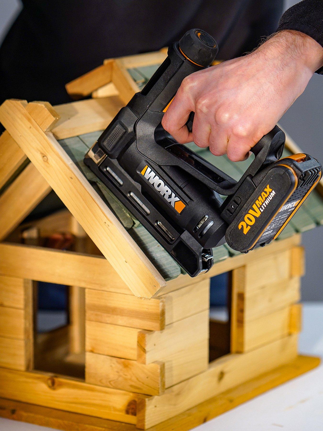  image of worx-20v-powershare-cordless-95mm-narrow-crown-stapler-tool-only