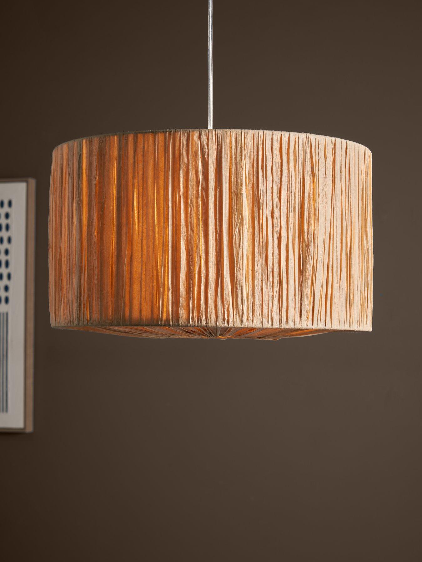 Image 1 of 6 of The Very Collection Paper Raffia Diffuser Shade 38cm