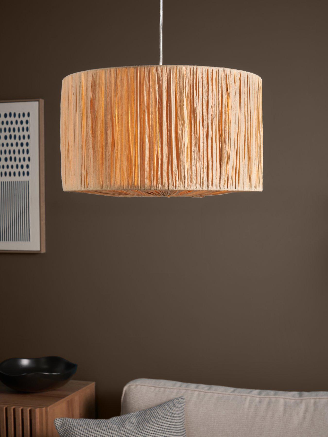 Image 3 of 6 of The Very Collection Paper Raffia Diffuser Shade 38cm