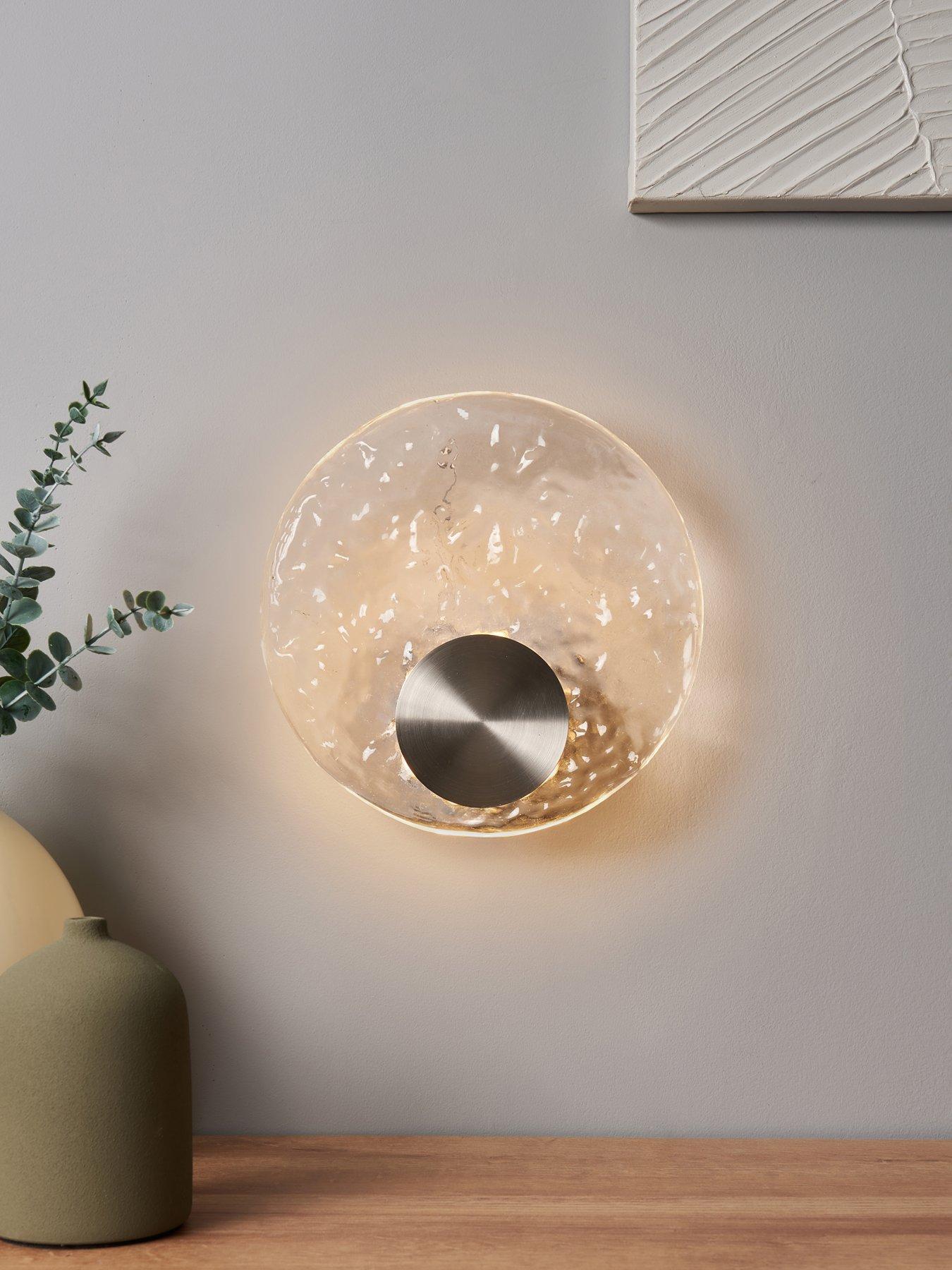 Image 1 of 6 of The Very Collection Wavy Glass Wall Light