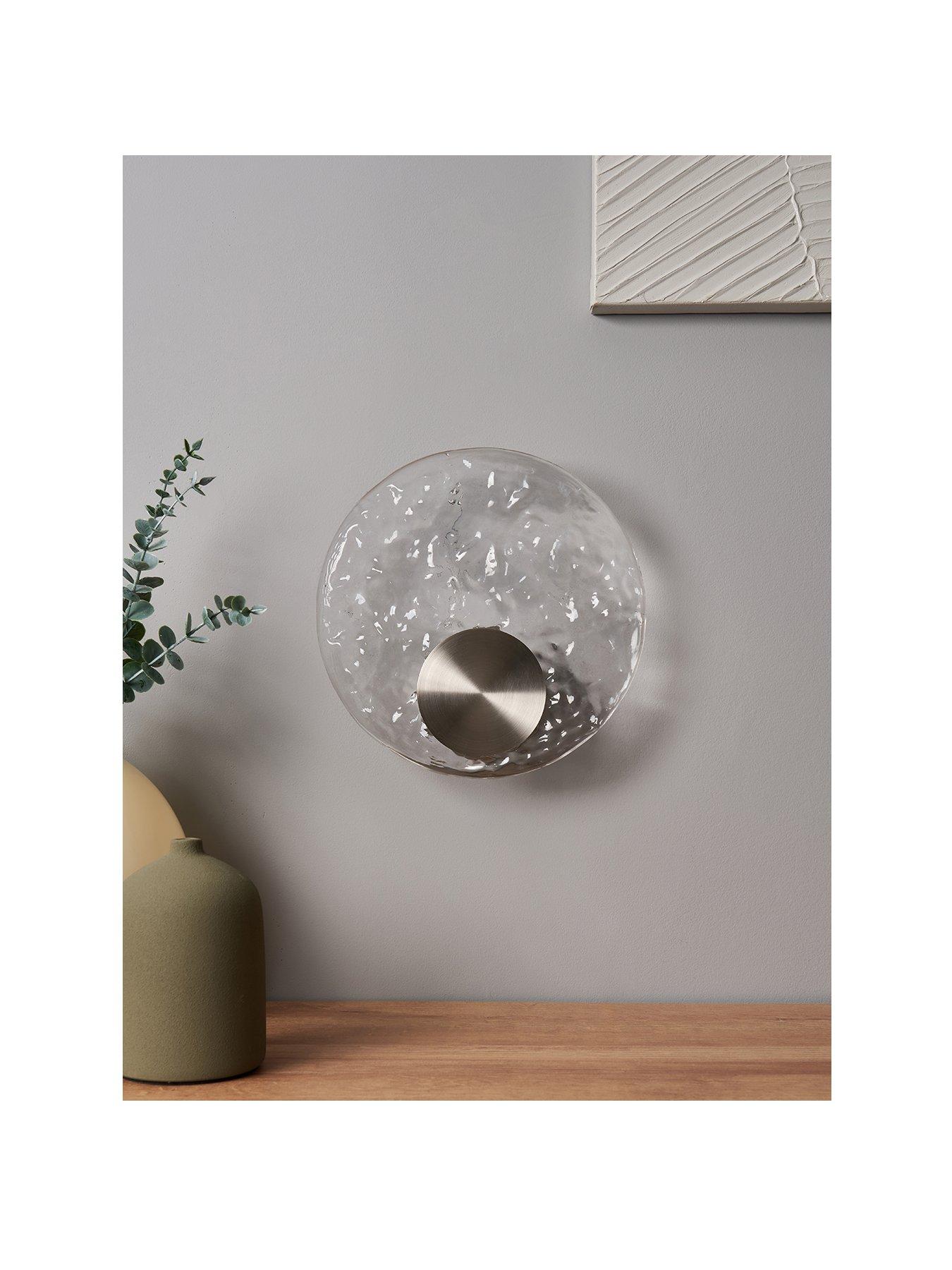 Image 2 of 6 of The Very Collection Wavy Glass Wall Light