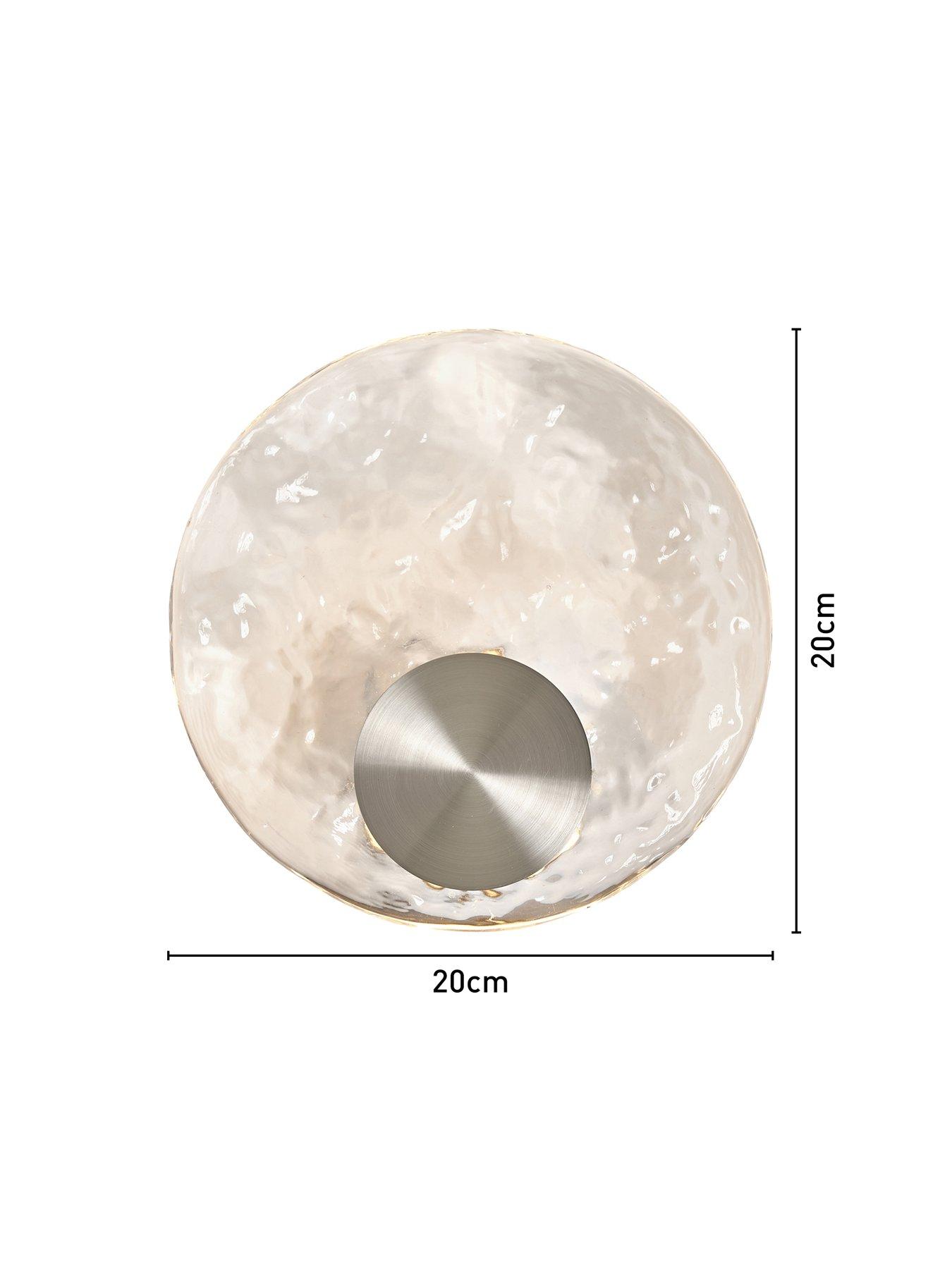 Image 6 of 6 of The Very Collection Wavy Glass Wall Light