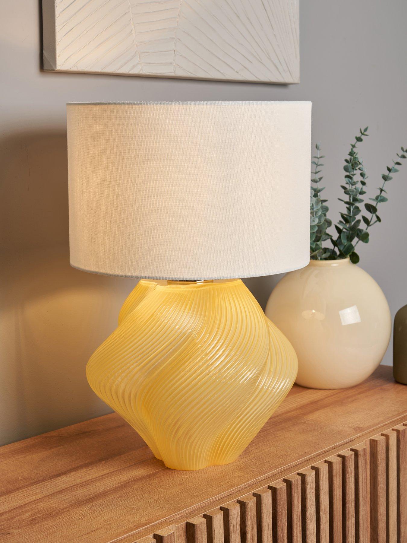 The Very Collection Twisted Glass Table Lamp
