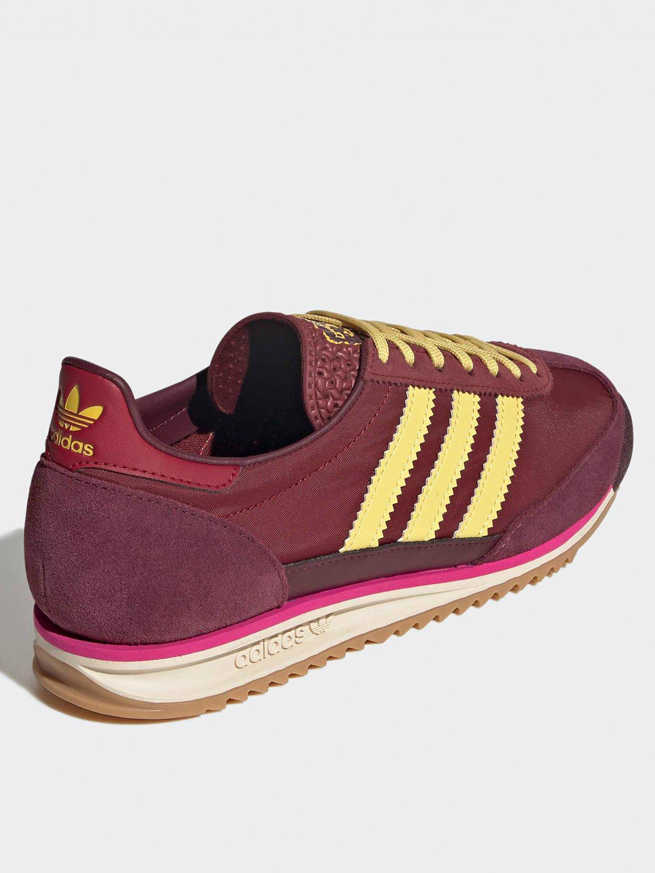 Image 4 of 7 of adidas Originals Women's Sl 72 Trainers - Burgundy