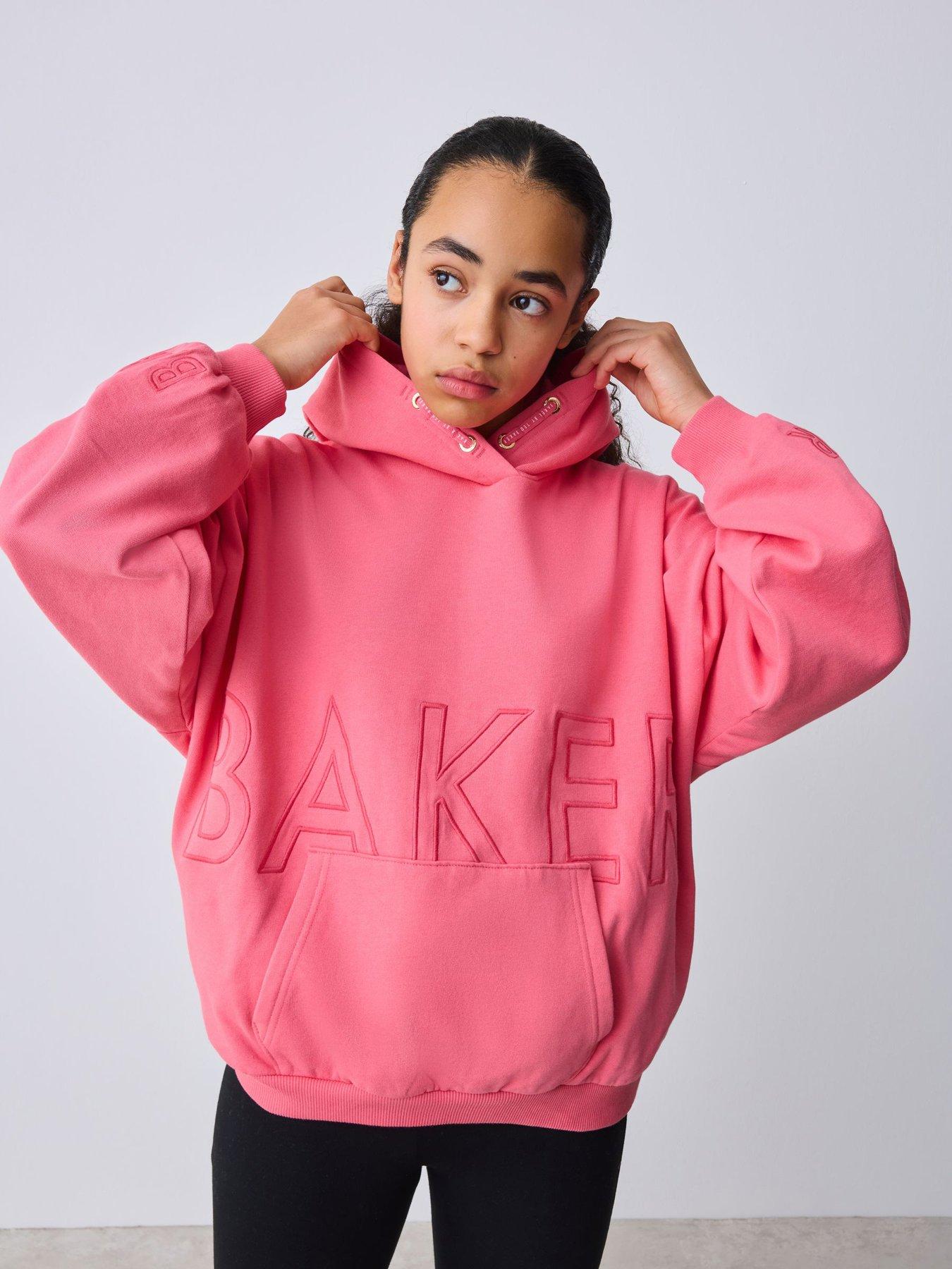Ted Baker Older Girls Logo Hoodie - Coral