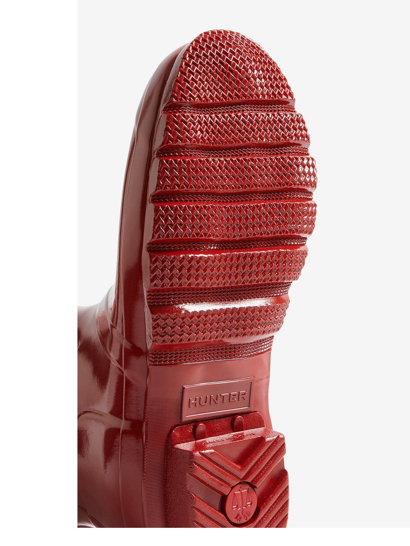 Image 4 of 4 of Hunter Original Gloss Cowboy Boot - Red