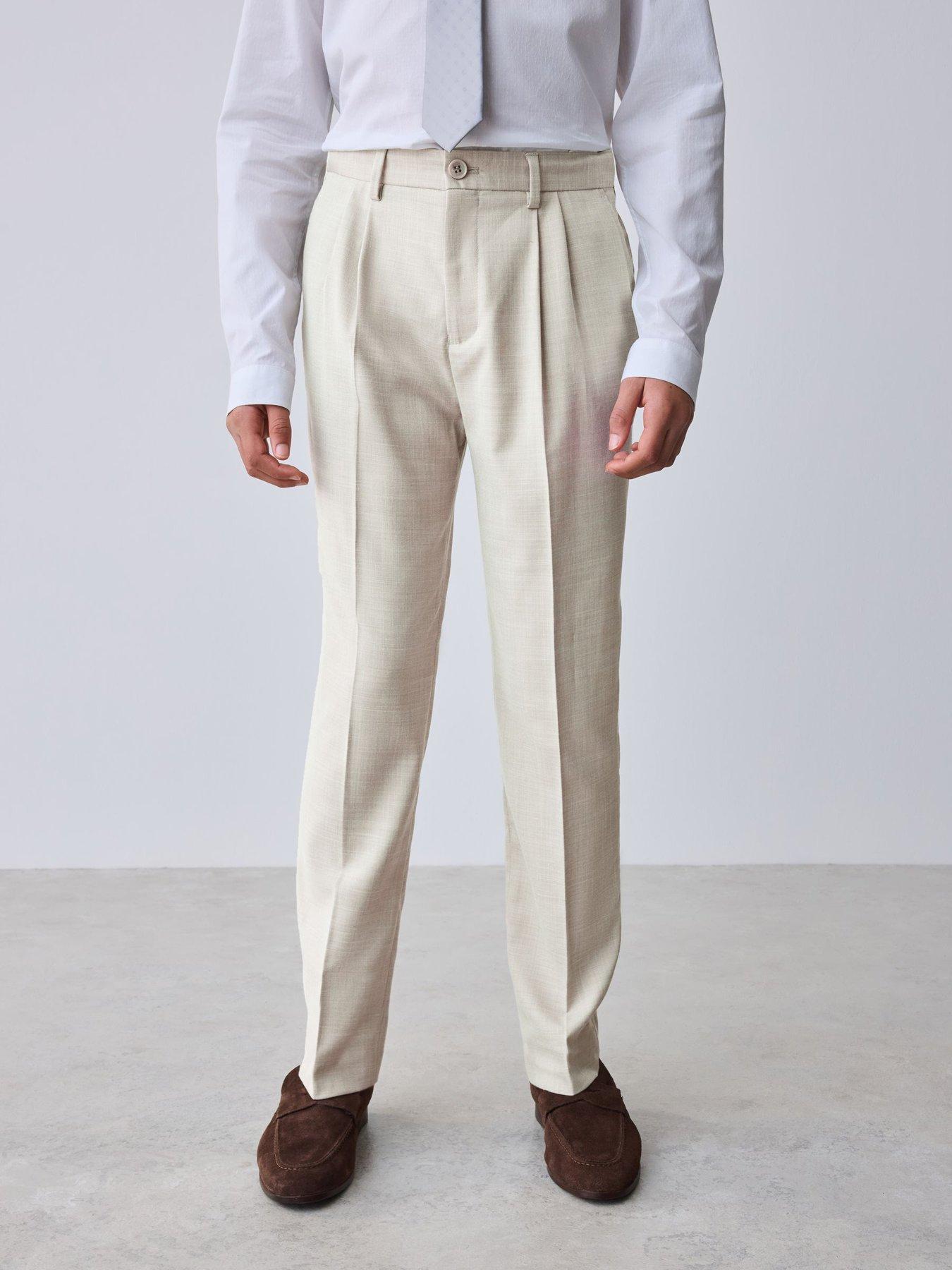 Ted Baker Older Boys Formal Suit Trousers - Beige