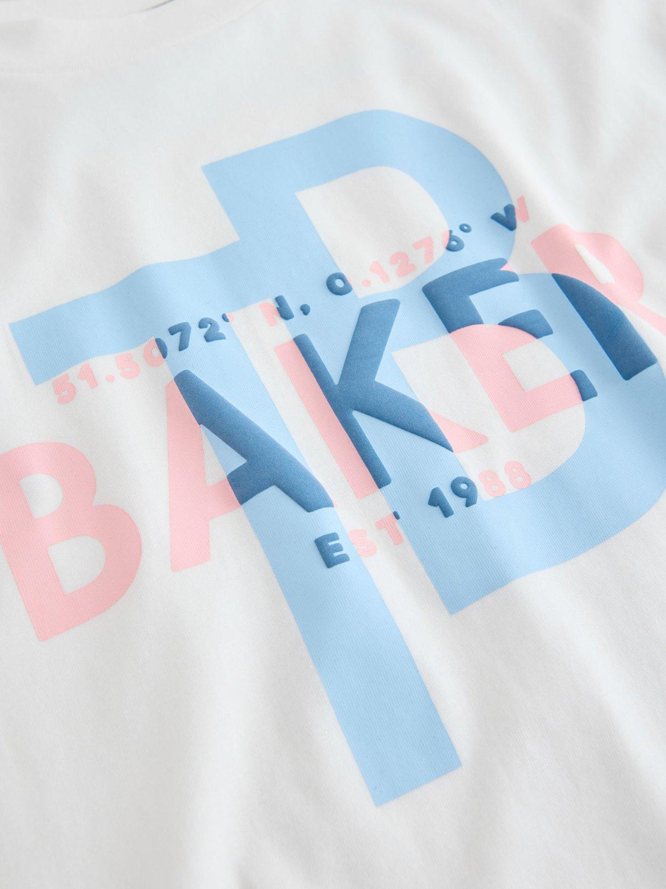 Image 7 of 7 of Ted Baker Boys Short Sleeved Letter T-Shirt - White