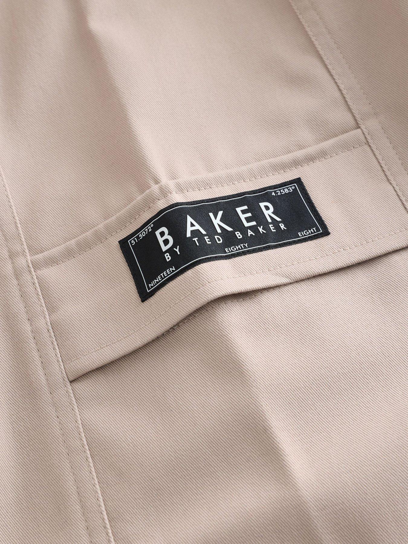 Image 4 of 5 of Ted Baker Boys Pocket Drawstring Shorts - Beige