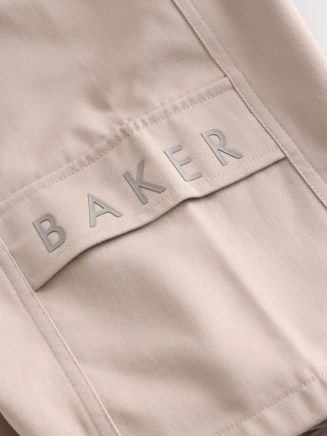 Image 5 of 5 of Ted Baker Boys Pocket Drawstring Shorts - Beige