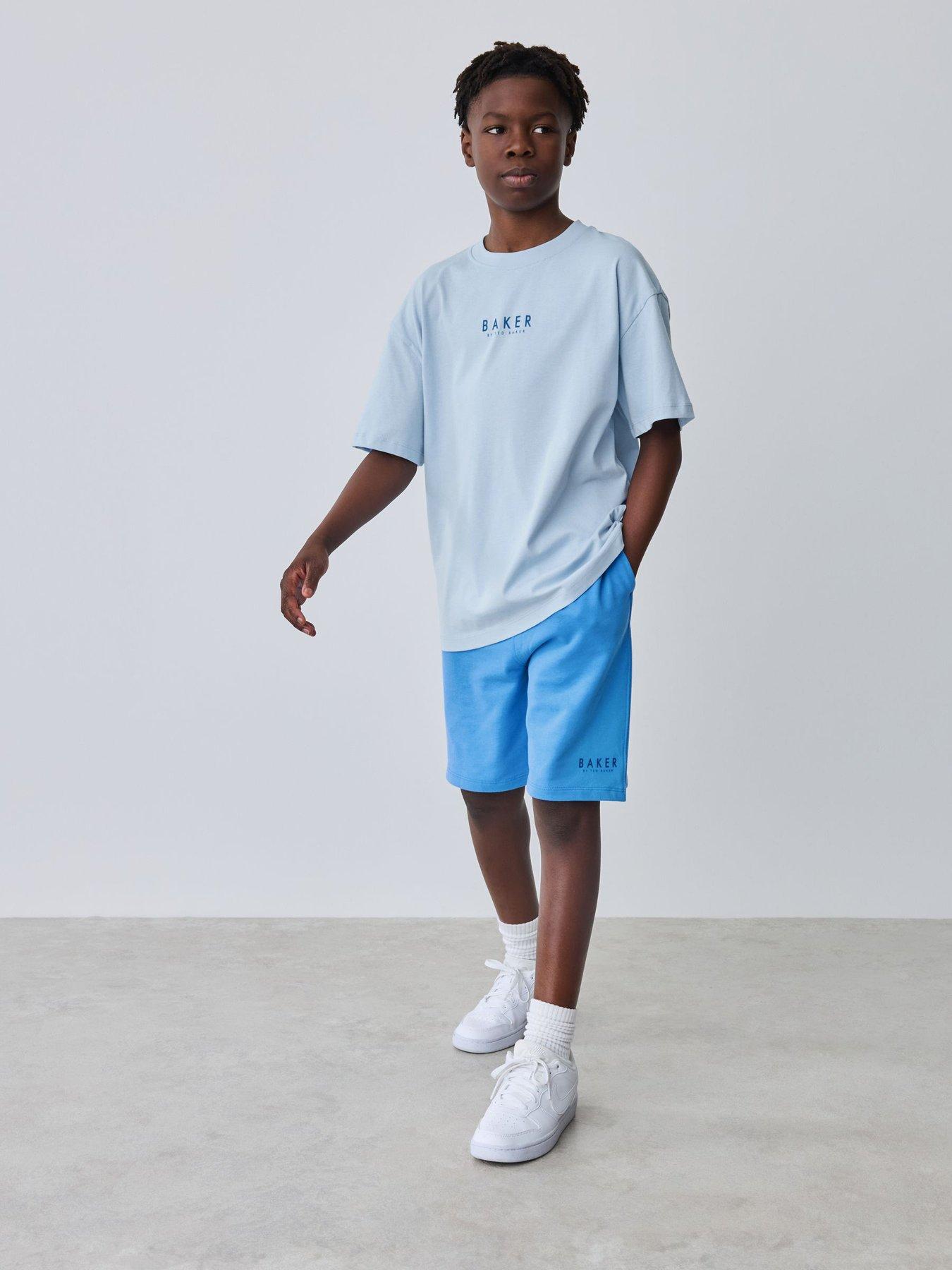 Ted Baker Boys Logo T-Shirt And Shorts Set - Blue