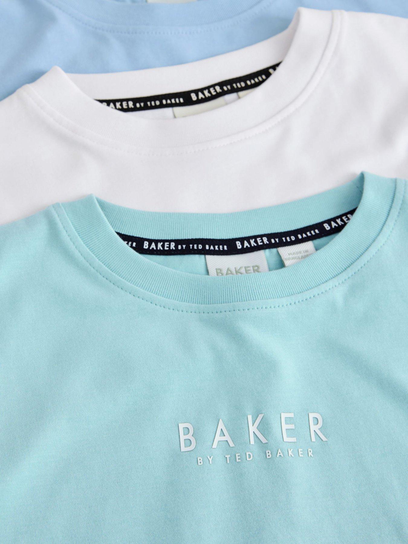  image of ted-baker-older-boys-logo-3-pack-t-shirts-multi